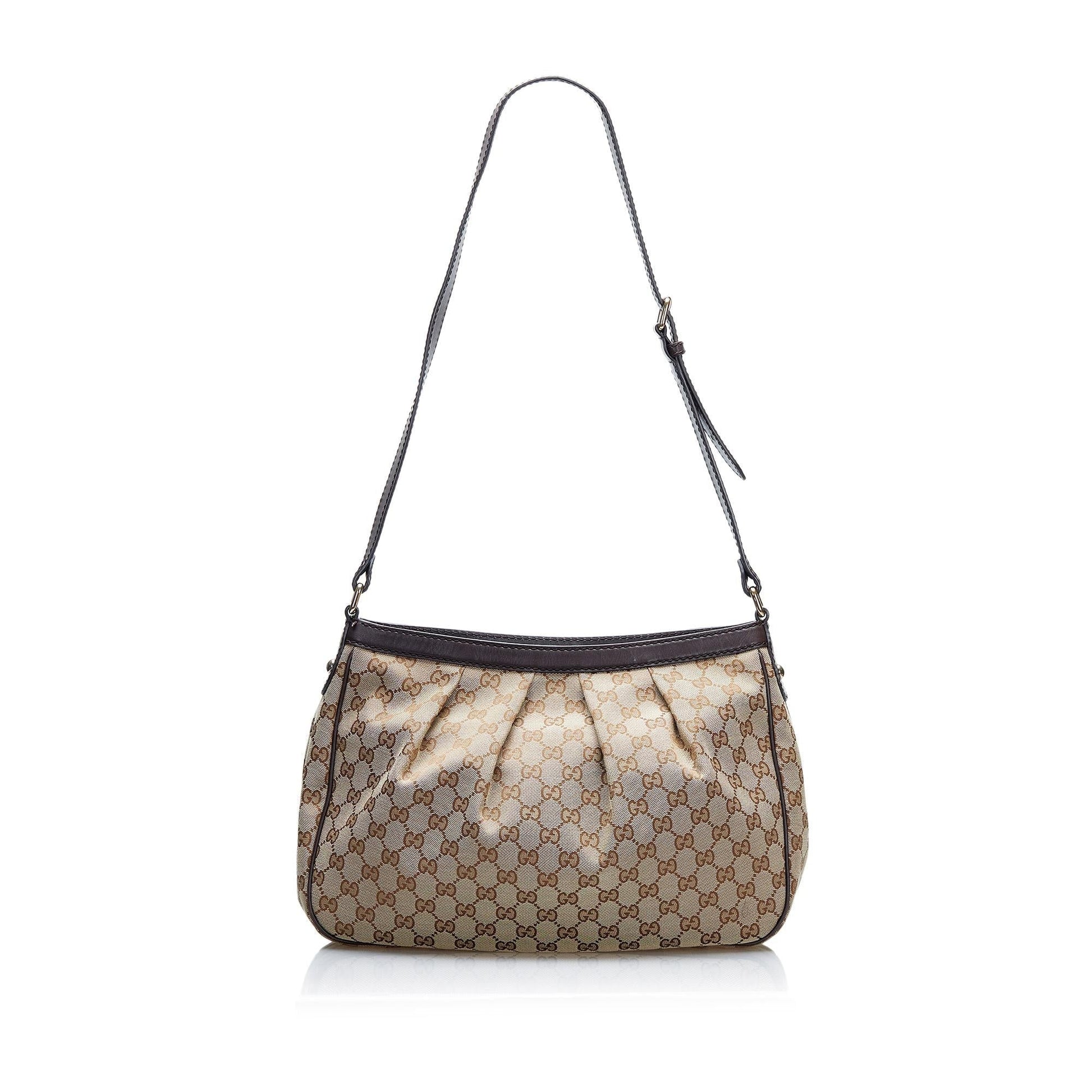 Gucci GG Sukey SHG-mfMR1u Canvas Brown Crossbody Bag