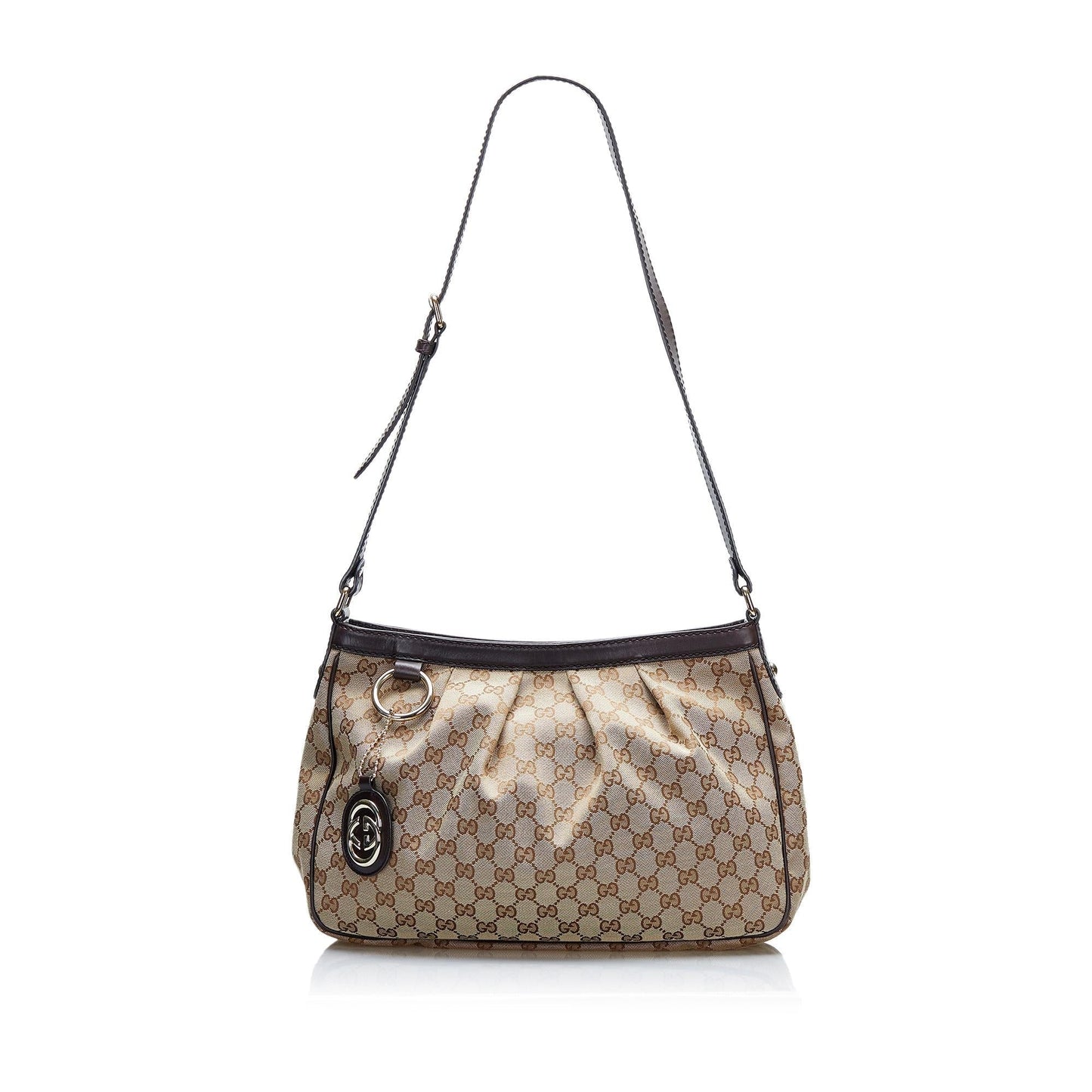Gucci GG Sukey SHG-mfMR1u Canvas Brown Crossbody Bag
