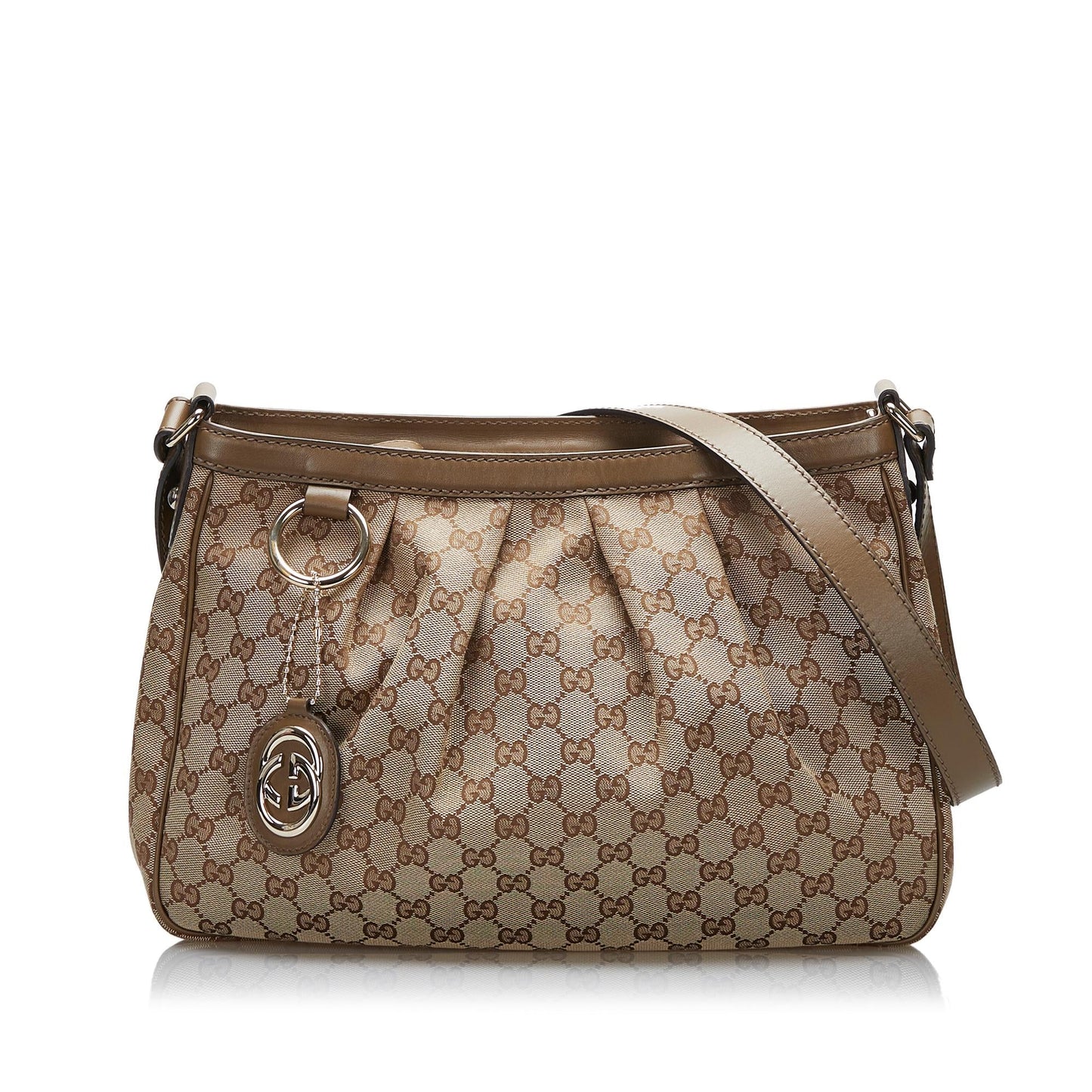 Gucci GG Sukey SHG-hjOHd7 Canvas Brown Crossbody Bag