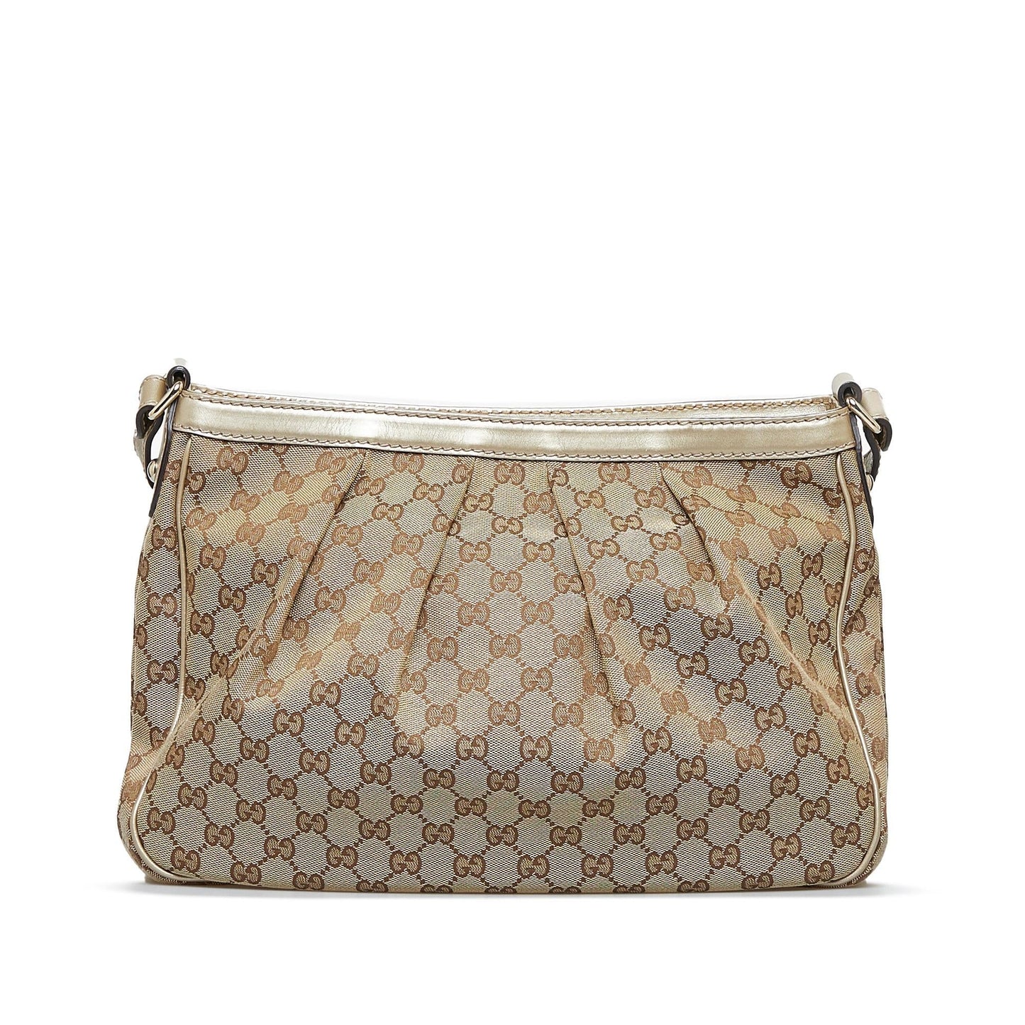 Gucci GG Sukey SHG-bMrG2F Canvas Calf Brown Crossbody Bag