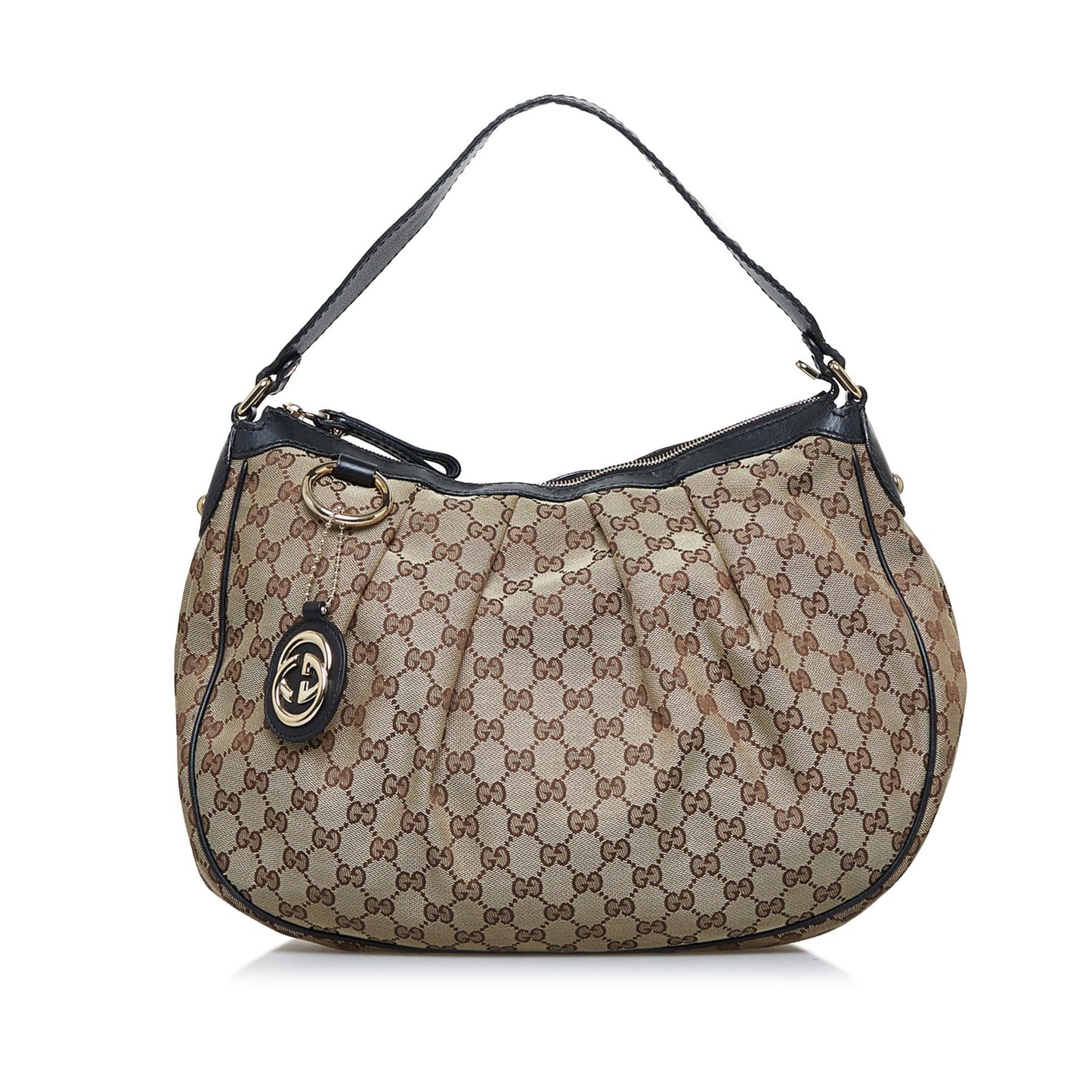 Gucci GG Sukey SHG-tsariF Canvas Brown Shoulder Bag