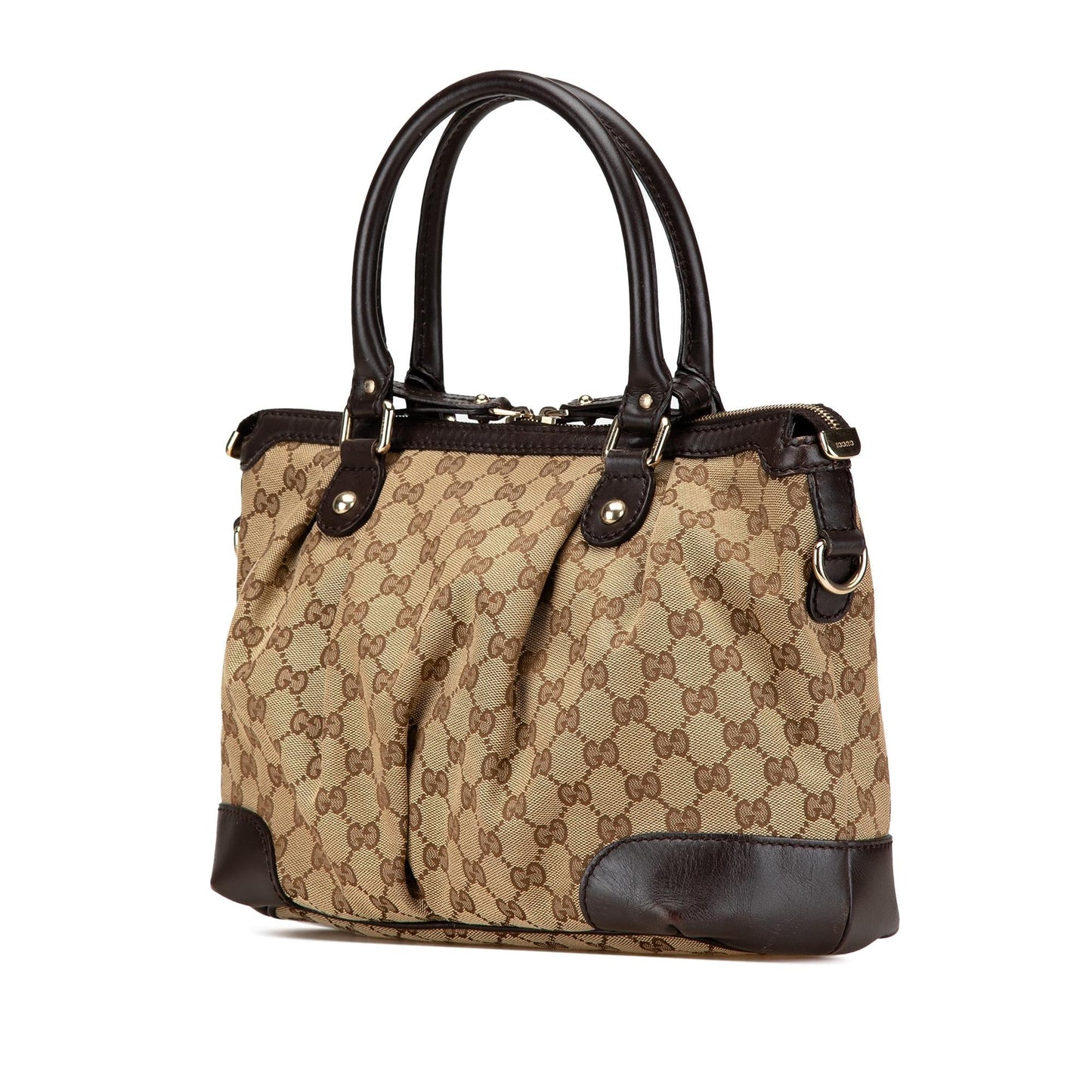 Gucci GG Sukey Canvas Brown Satchel Bag Satchel 2