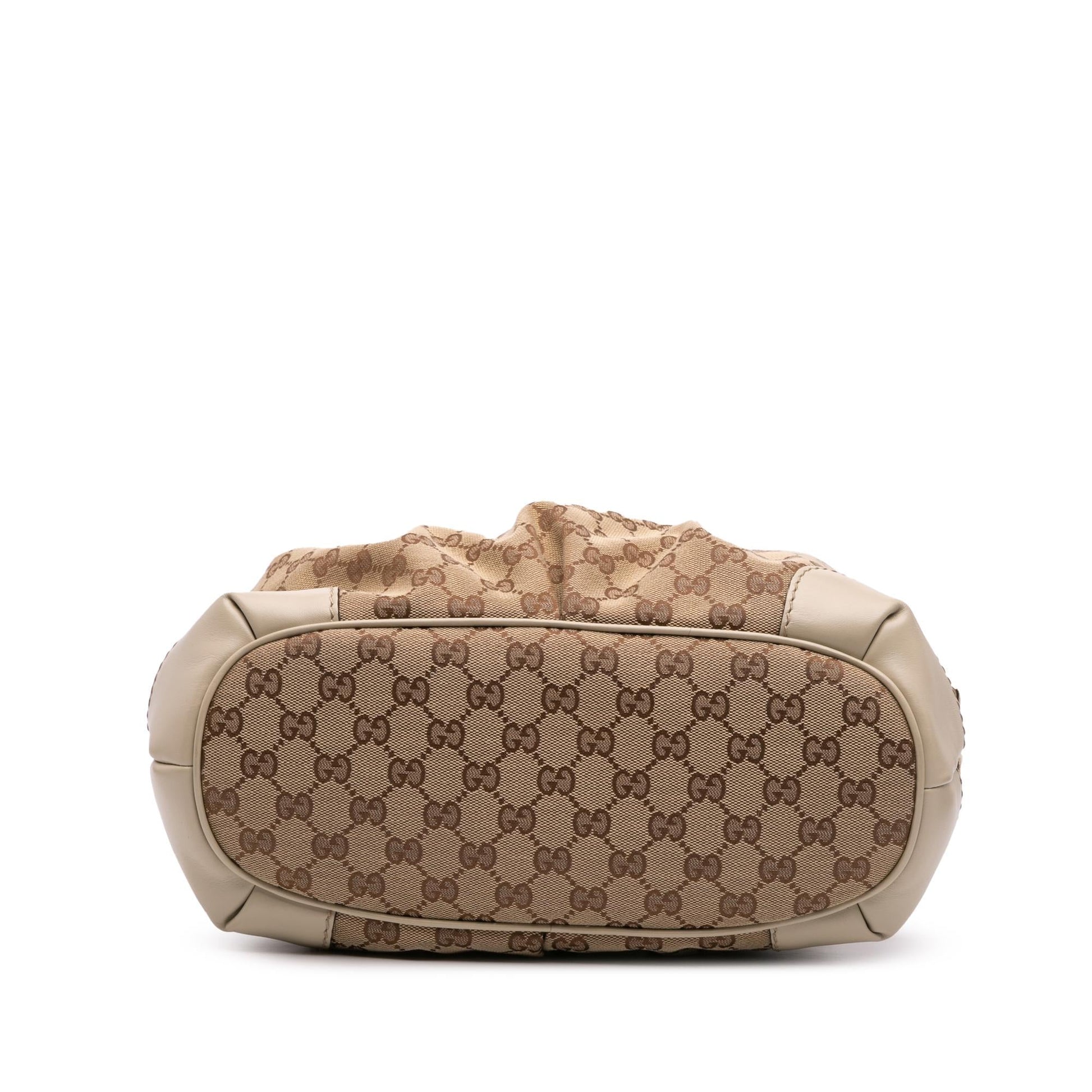 Gucci GG Sukey Canvas Brown Satchel Bag Satchel 4