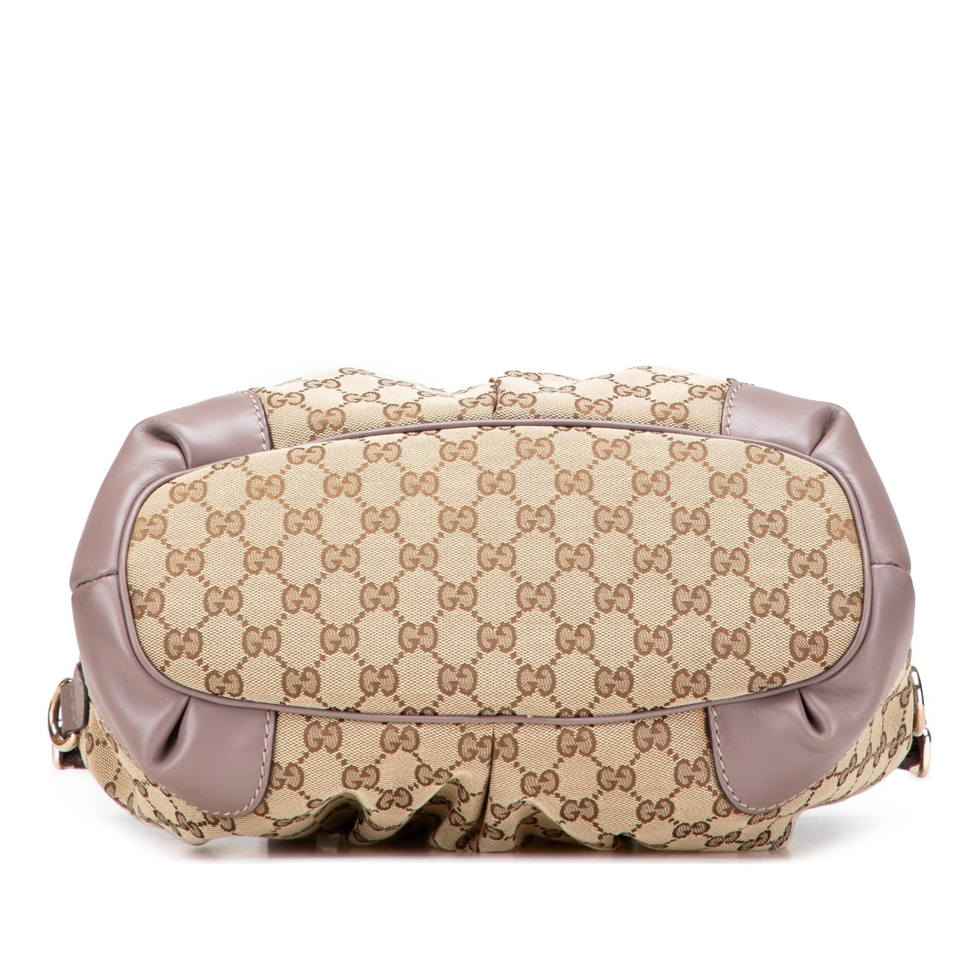Gucci GG Sukey Canvas Travel Bag Satchel 13