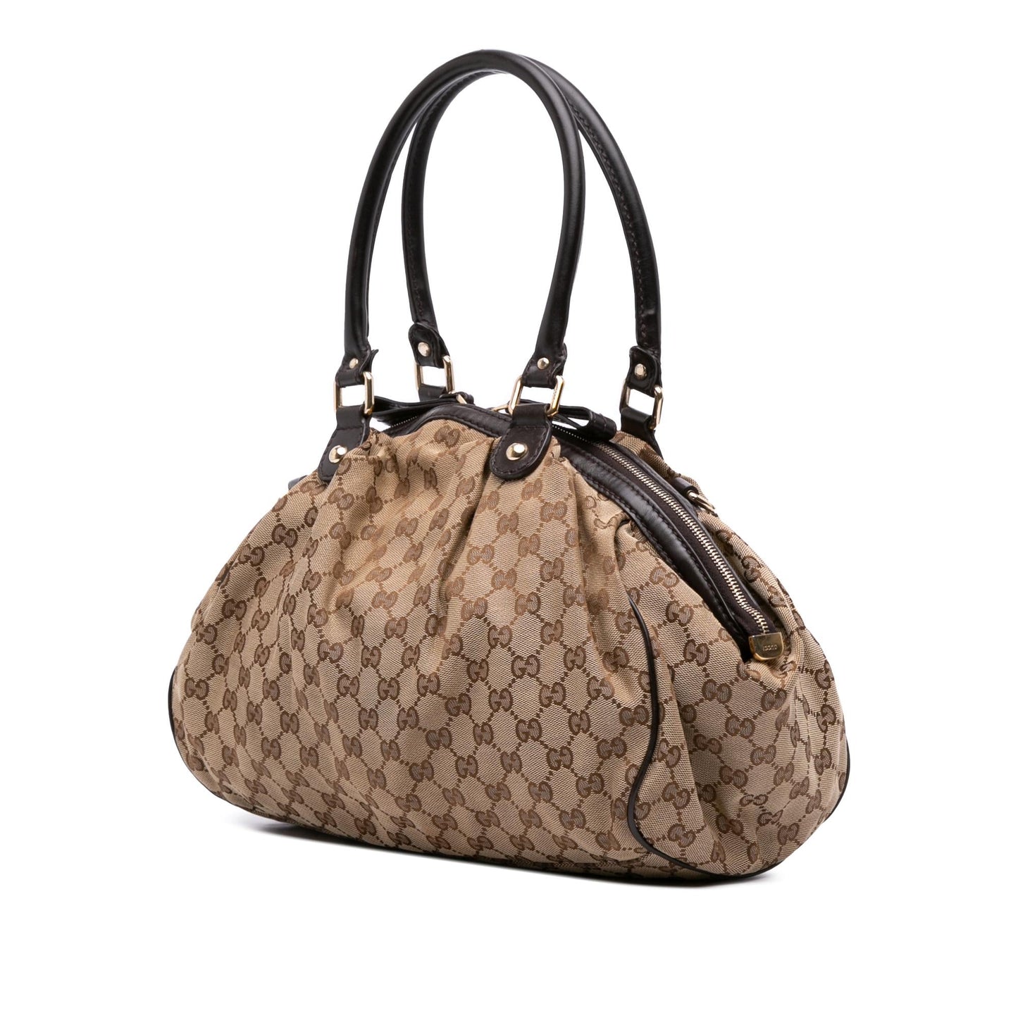 Gucci GG Sukey Canvas Travel Bag Satchel 16