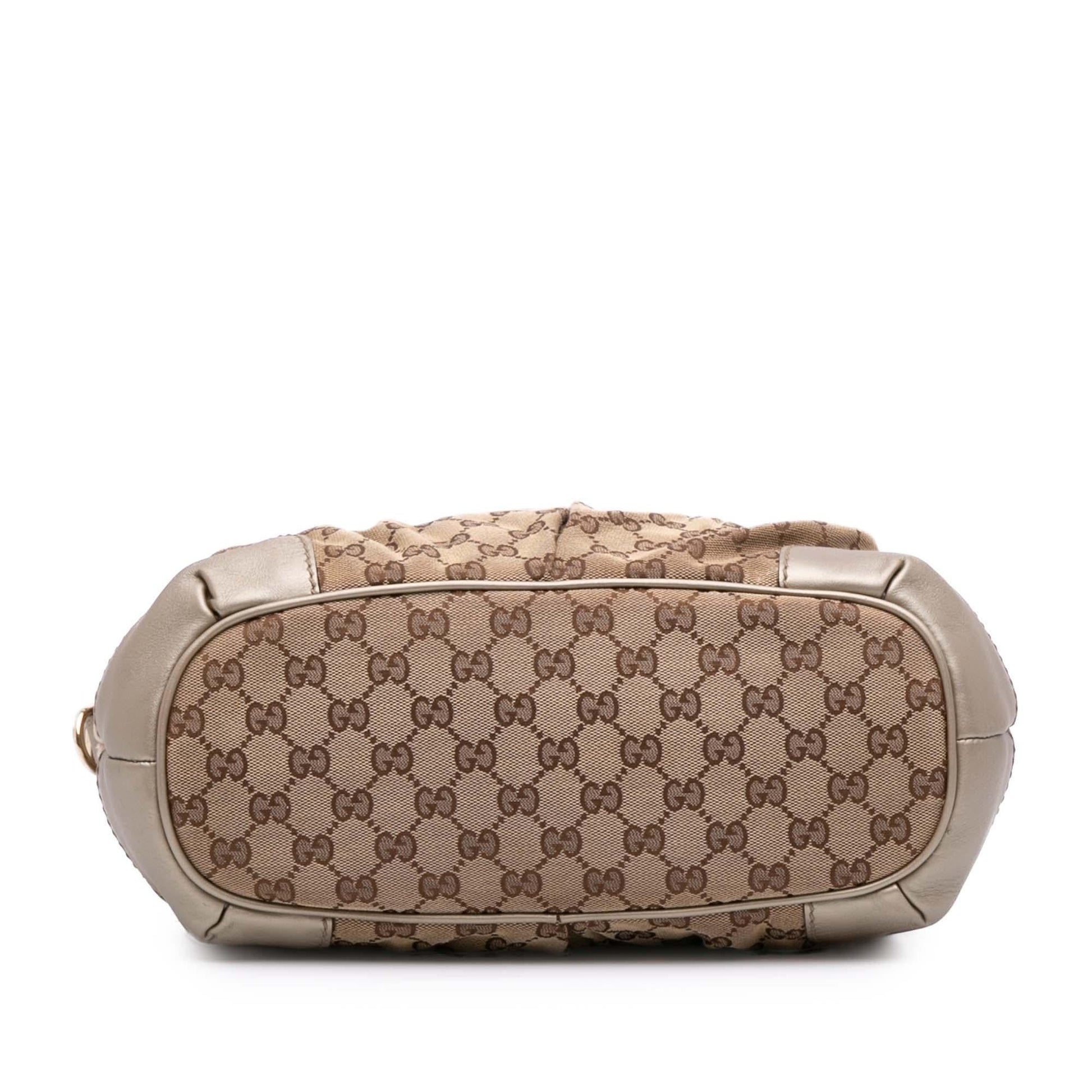 Gucci GG Sukey Canvas Travel Bag Satchel 17