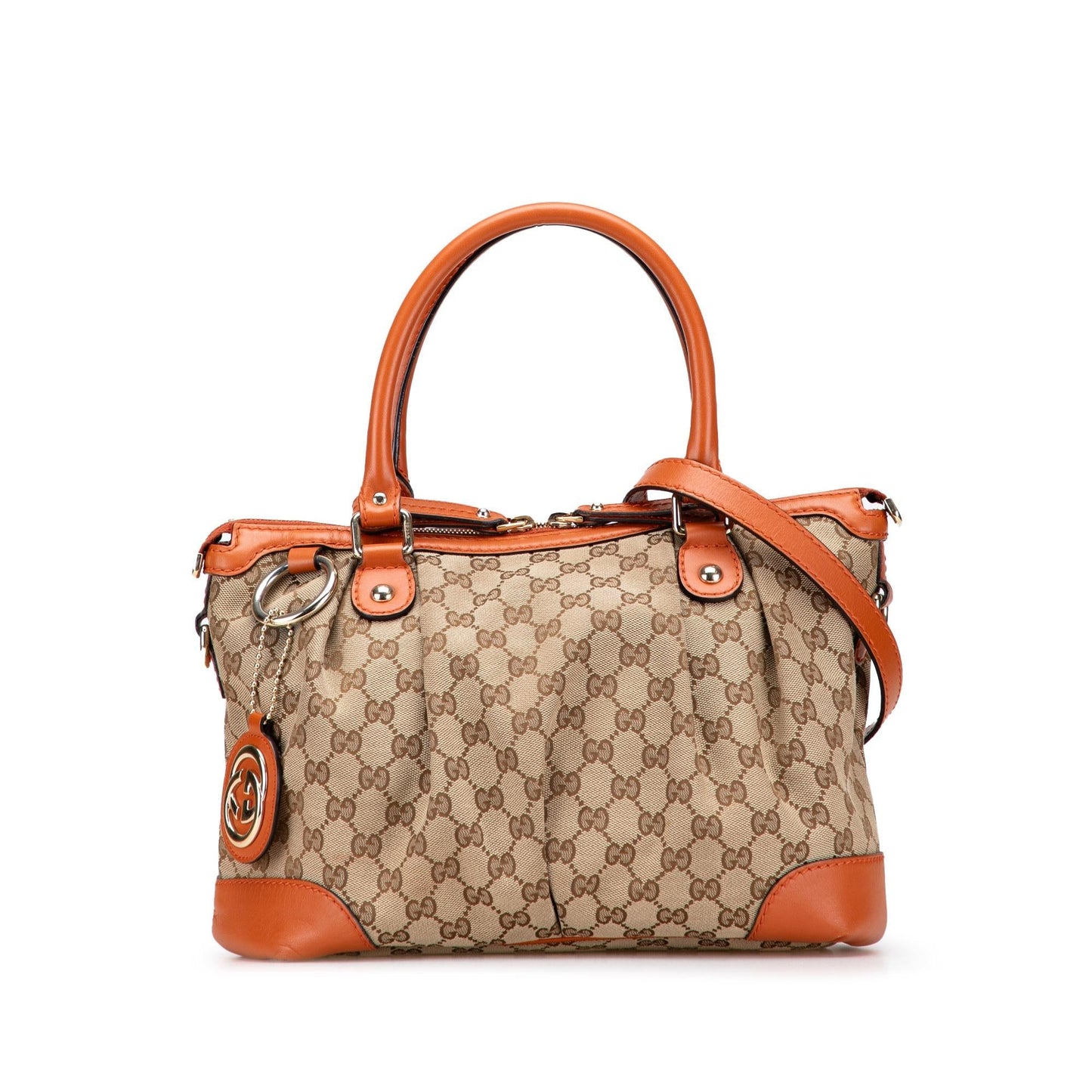 Gucci GG Sukey Canvas Travel Bag Satchel 18
