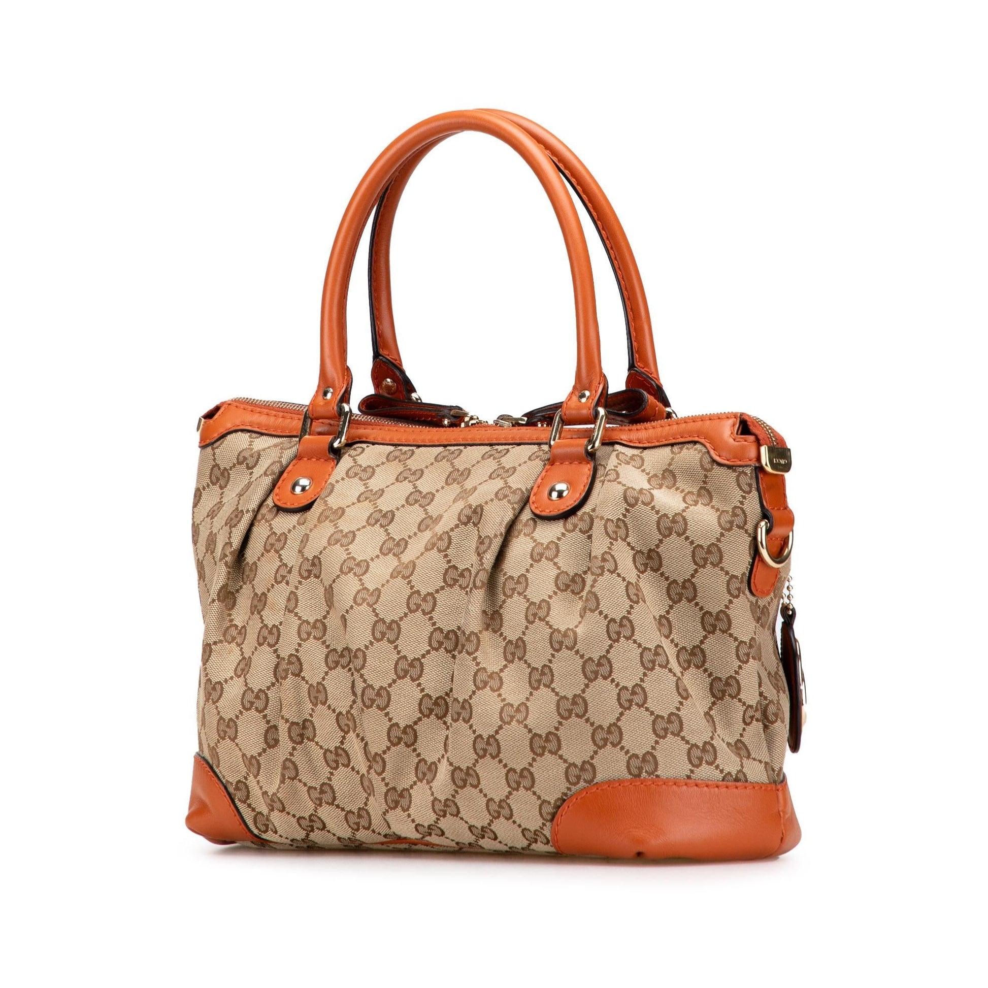 Gucci GG Sukey Canvas Travel Bag Satchel 18
