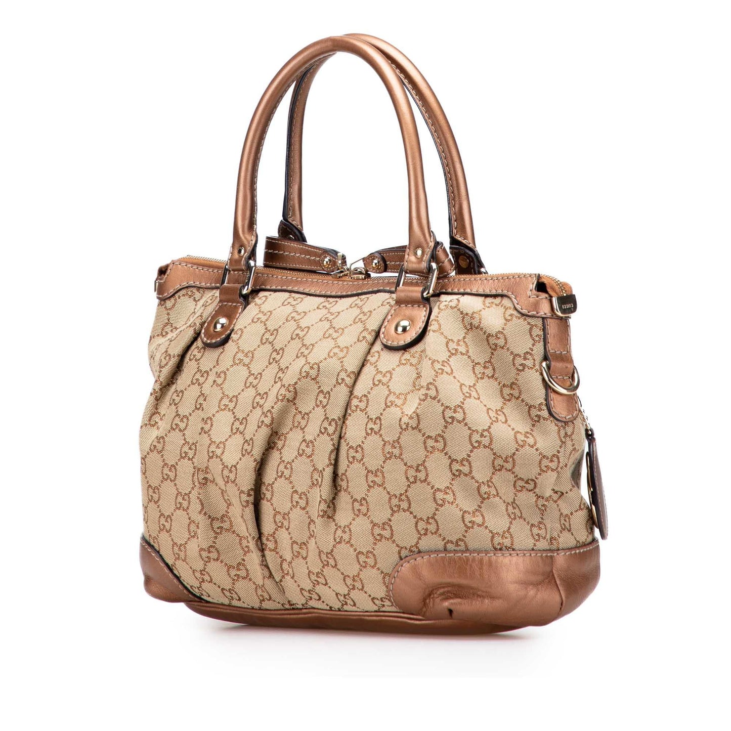 Gucci GG Sukey Canvas Travel Bag Satchel 27