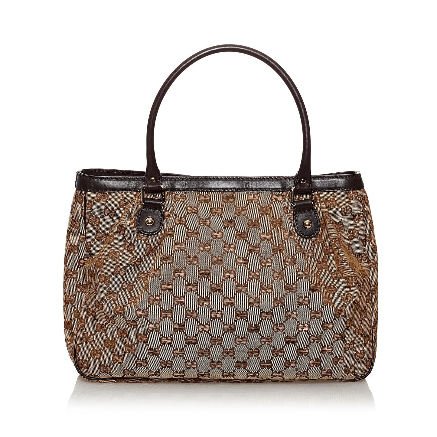 Gucci GG Sukey SHG Canvas Brown Tote Bag 4