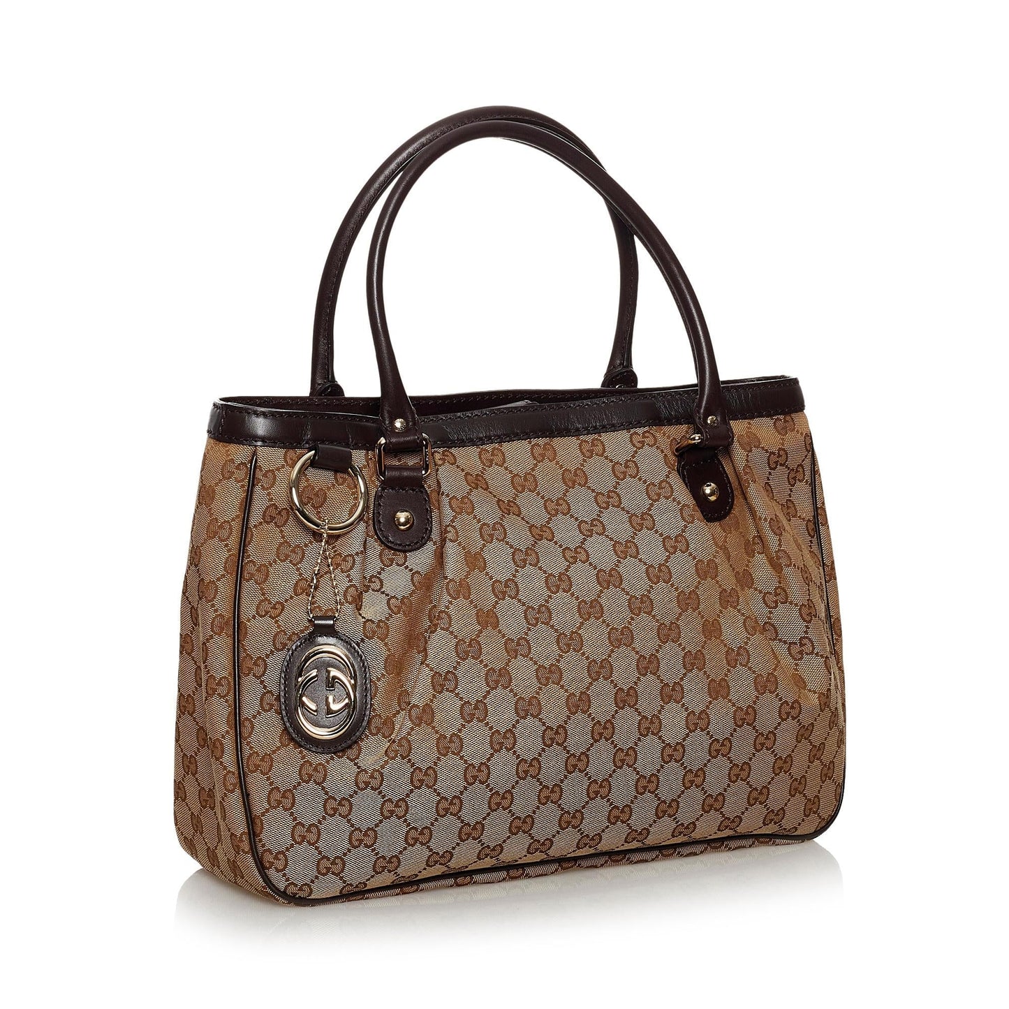 Gucci GG Sukey SHG Canvas Brown Tote Bag 4