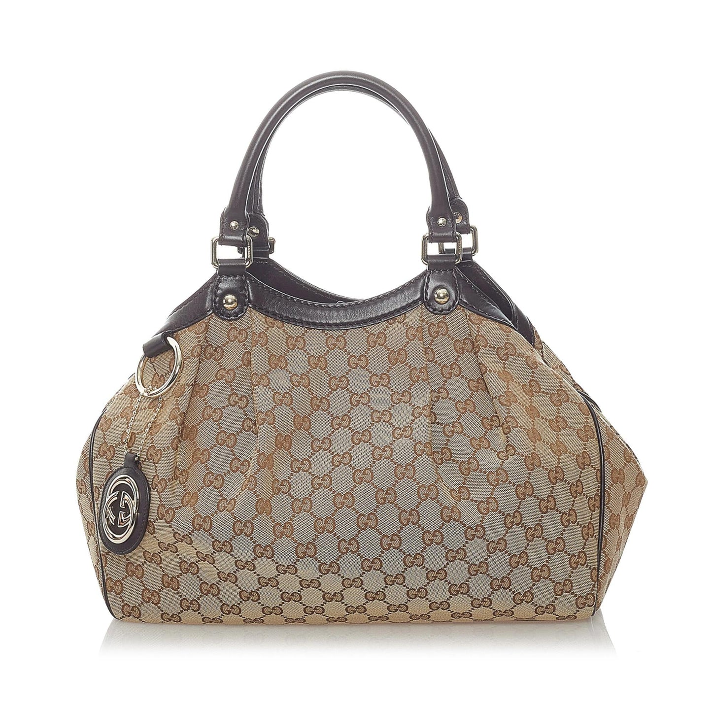 Gucci GG Sukey SHG Canvas Brown Tote Bag 5