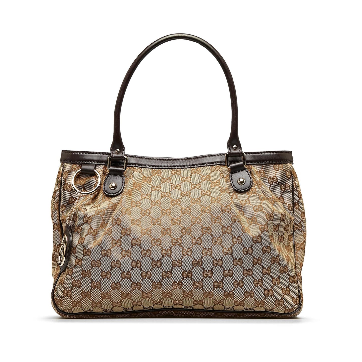 Gucci GG Sukey SHG-ifpulK Canvas Brown Tote Bag