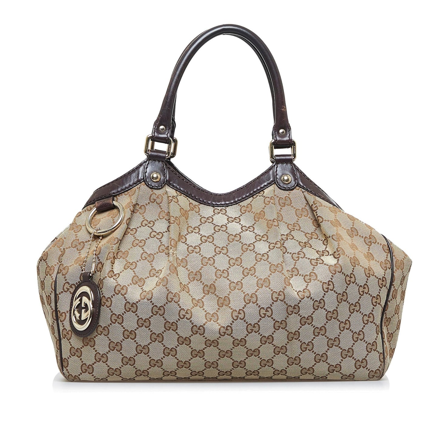 Gucci GG Sukey SHG-pqL1Sc Canvas Brown Tote Bag