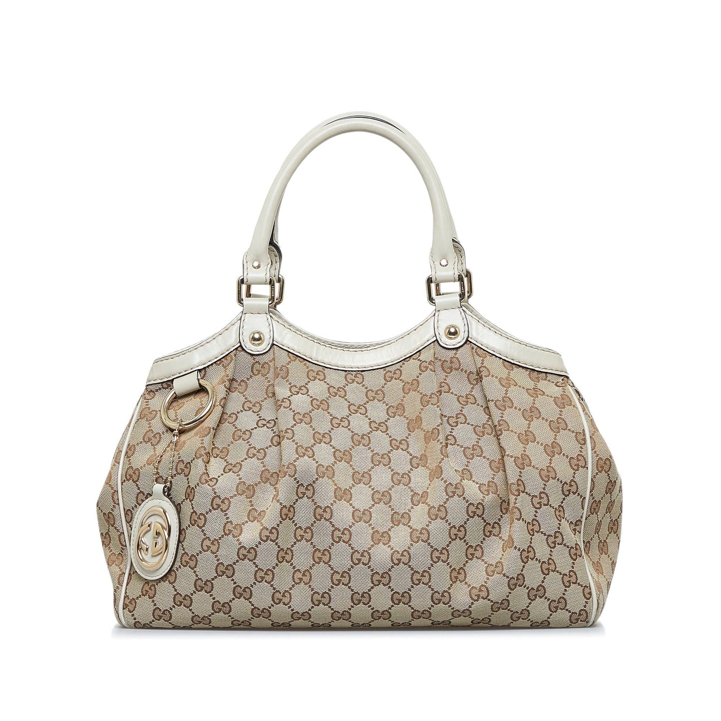 Gucci GG Sukey SHG-fwKi93 Canvas Brown Tote Bag