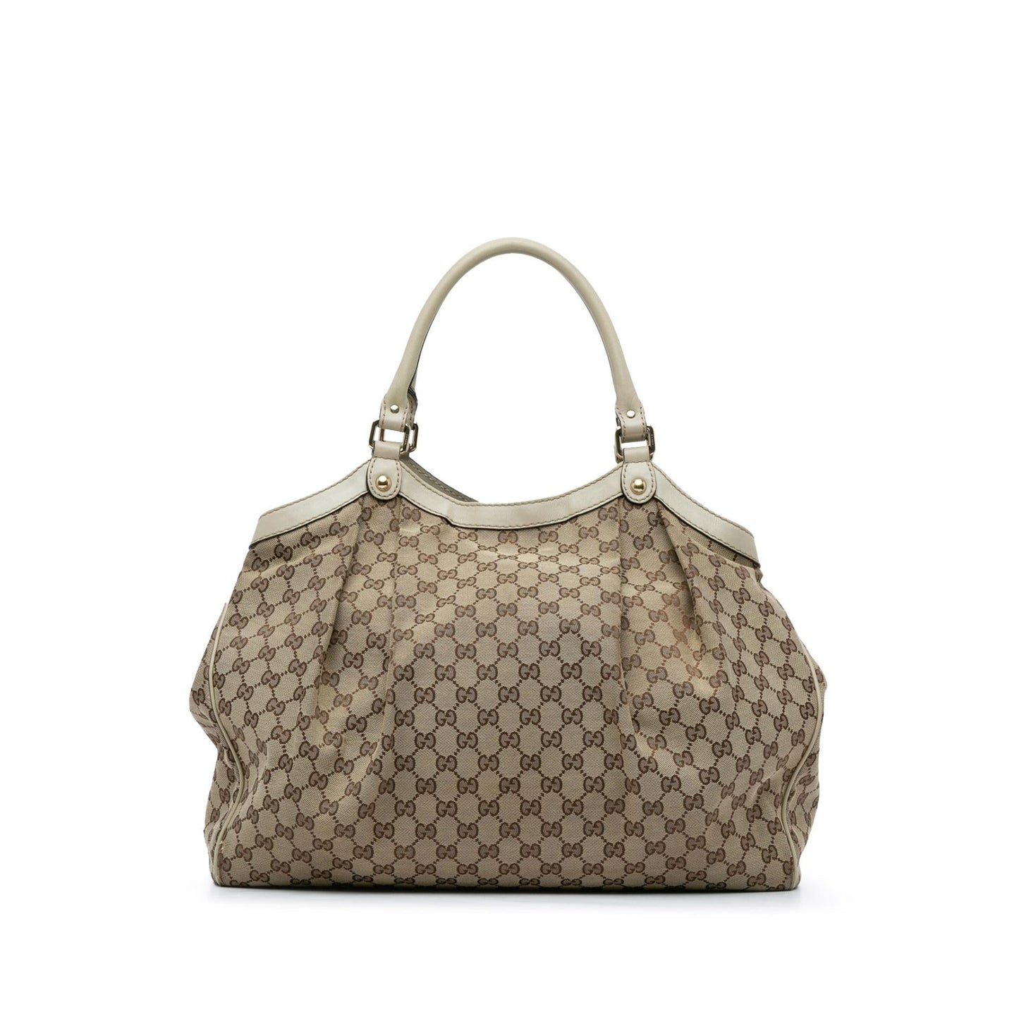 Gucci GG Sukey SHG-7pSVx4 Canvas Brown Tote Bag