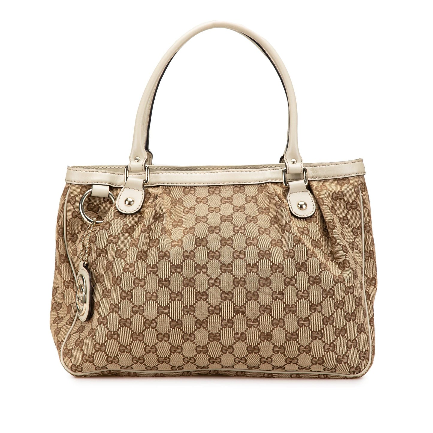 Gucci GG Sukey Canvas Brown Tote Bag