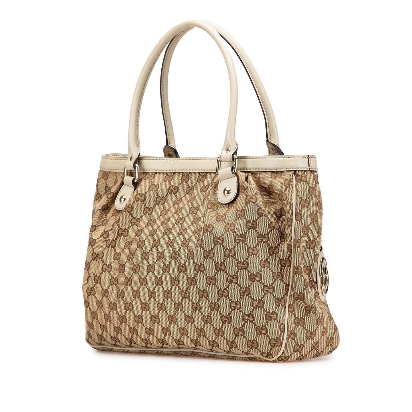 Gucci GG Sukey Canvas Brown Tote Bag