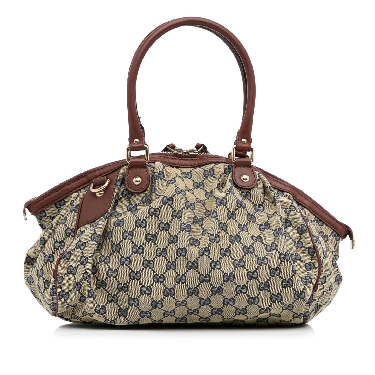 Gucci GG Sukey SHG-341MXF Canvas Brown Satchel Bag