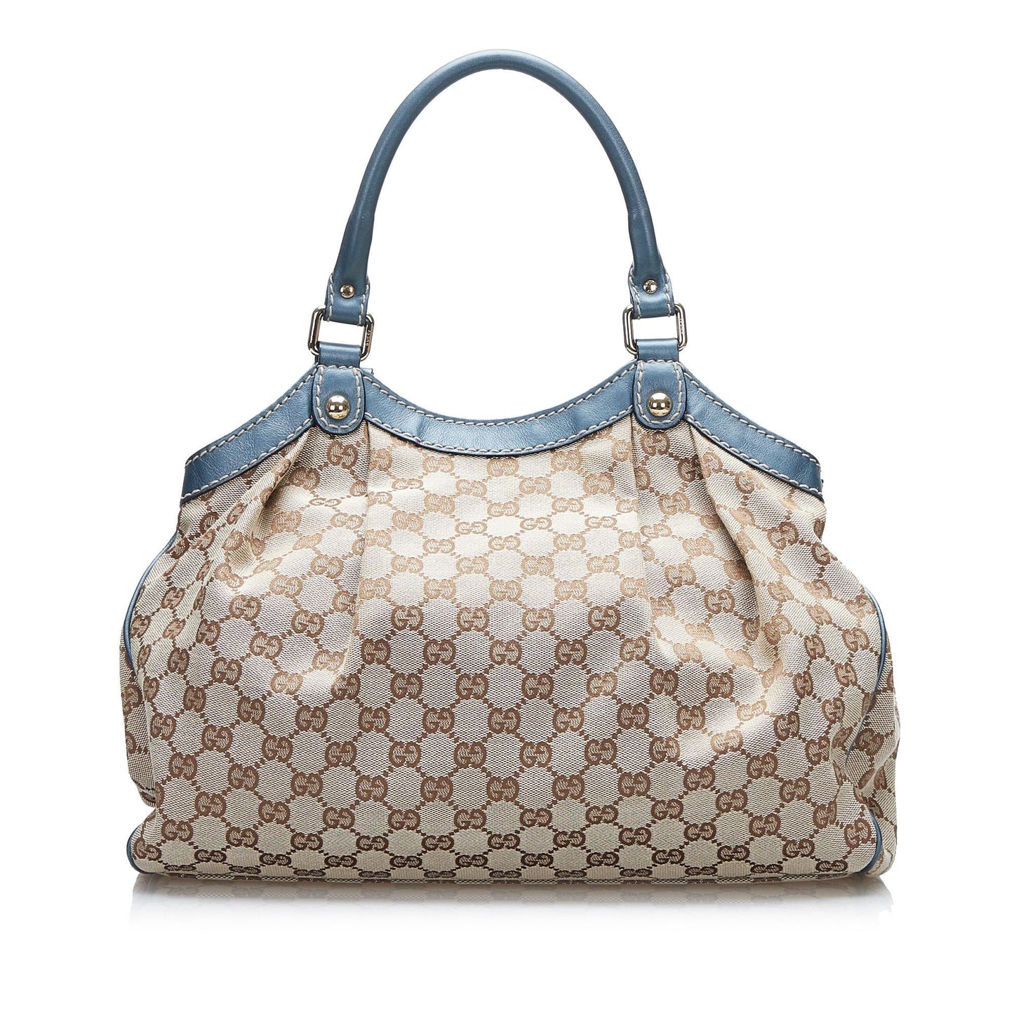 Gucci GG Sukey SHG-zkLa3S Canvas Brown Satchel Bag