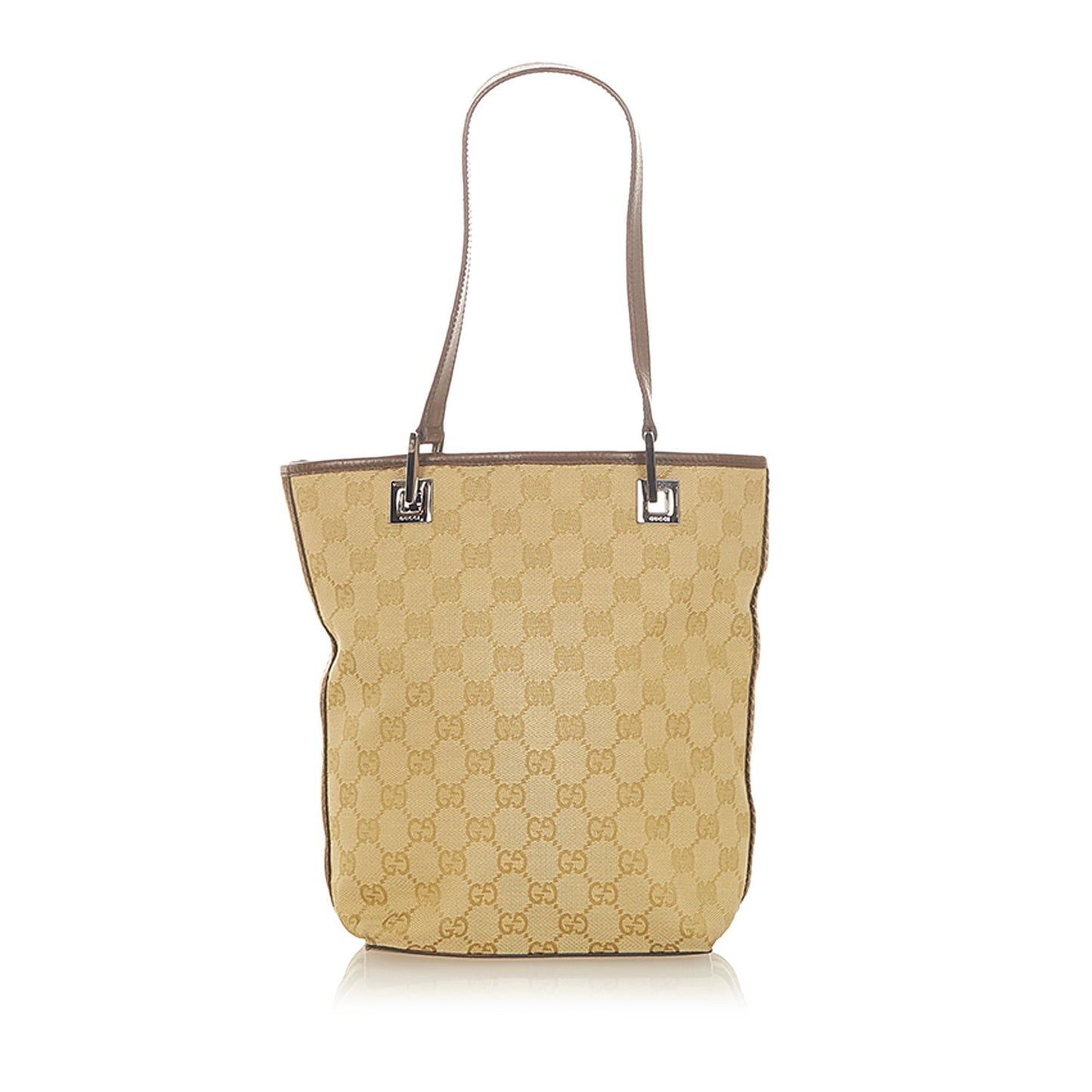 Gucci GG SHG Canvas Brown Tote Bag 26