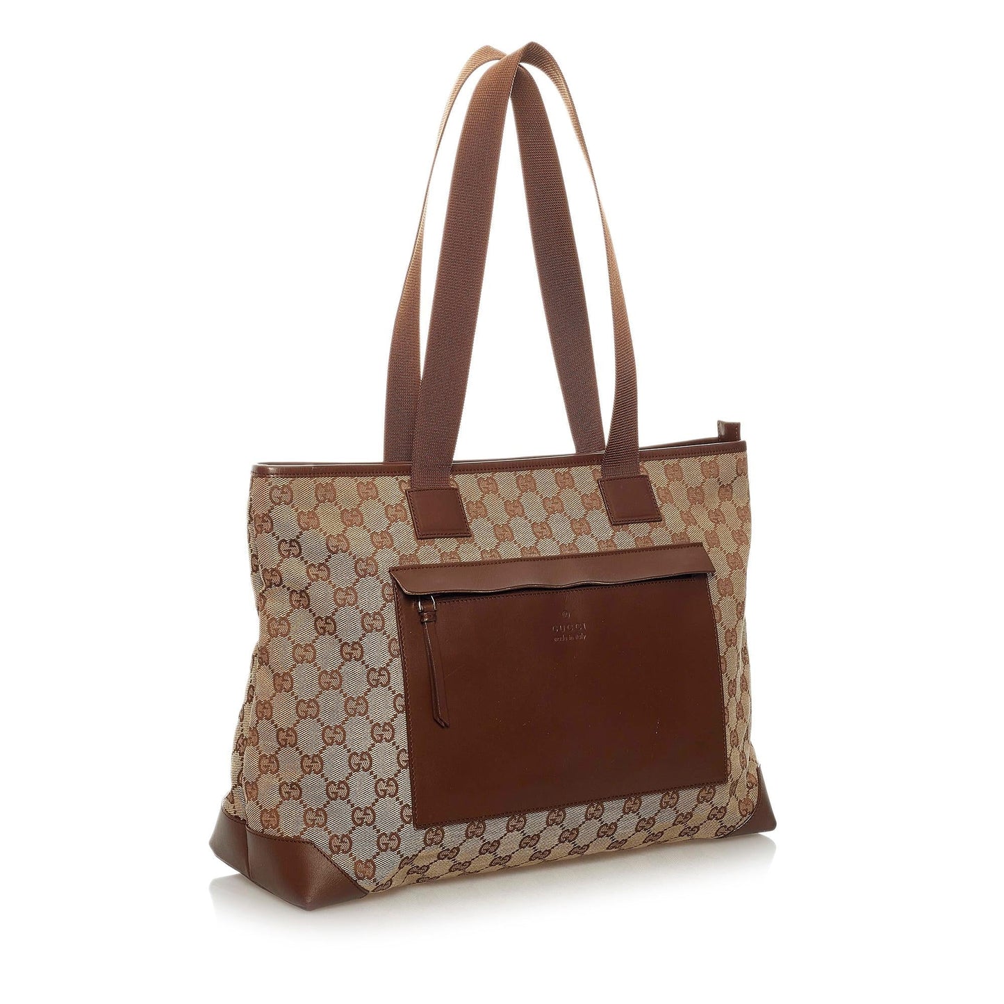 Gucci GG SHG Canvas Brown Tote Bag 27