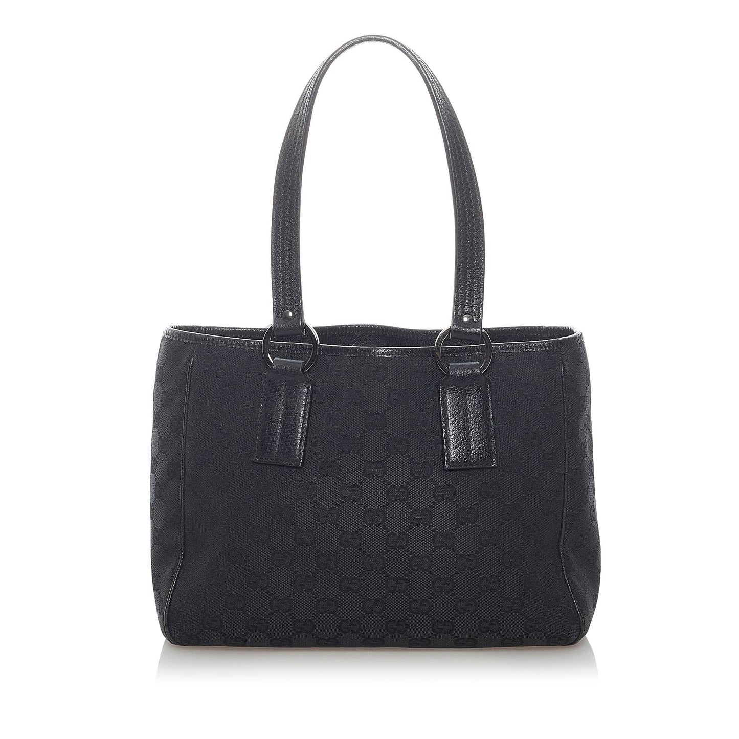 Gucci GG SHG Canvas Black Tote Bag 19