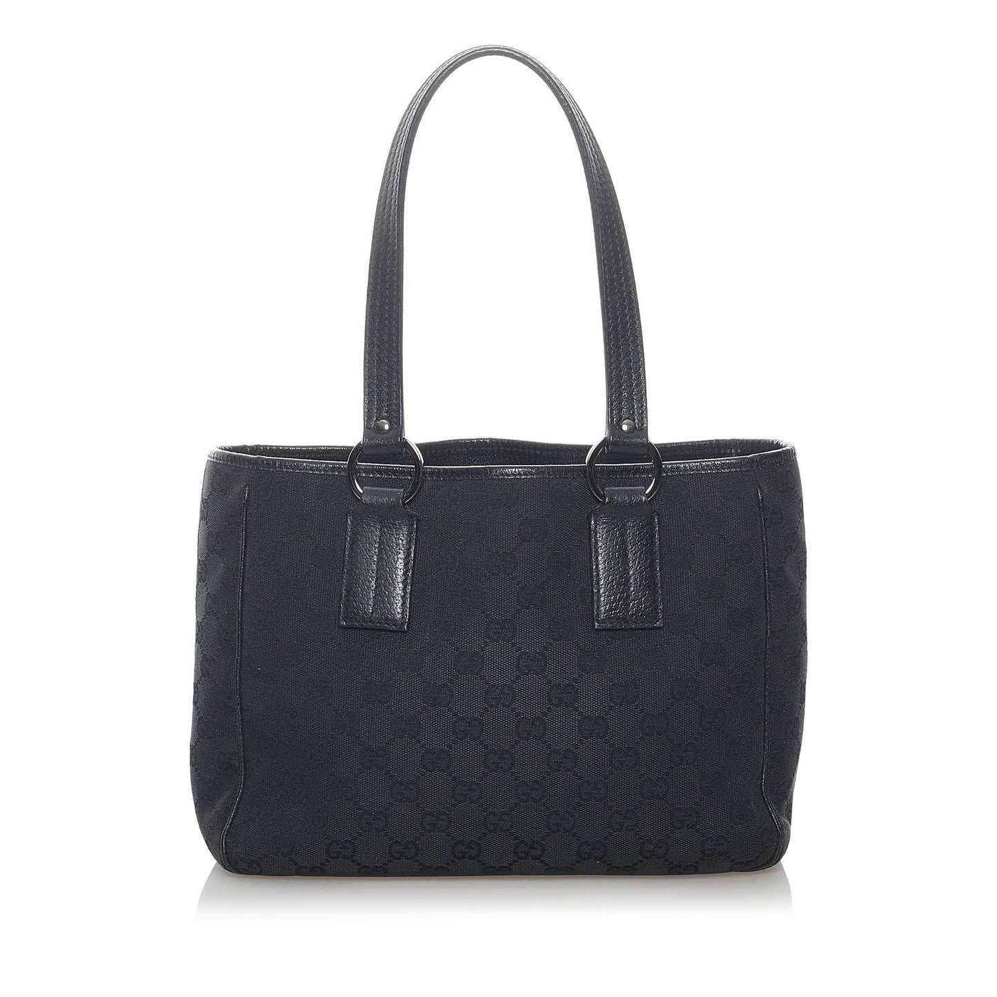 Gucci GG SHG Canvas Black Tote Bag 19