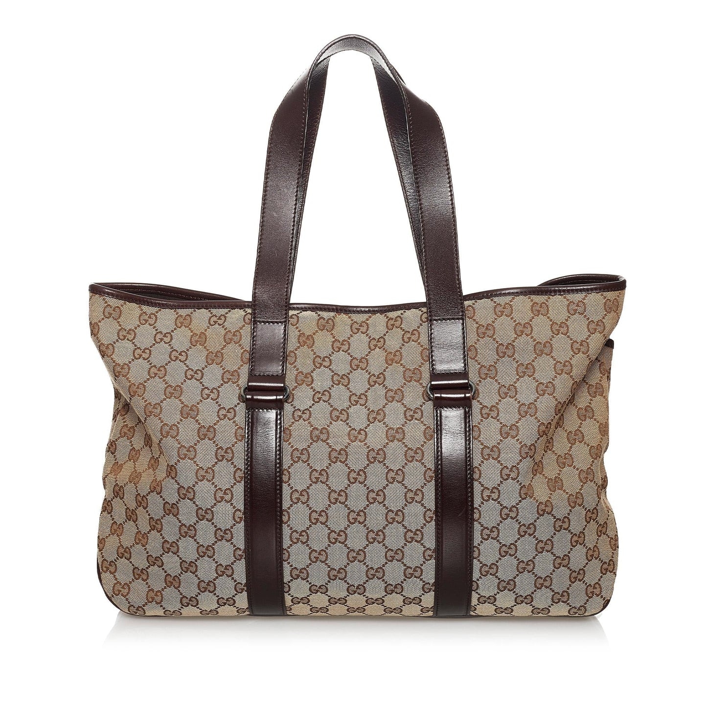 Gucci GG SHG Canvas Brown Tote Bag 31