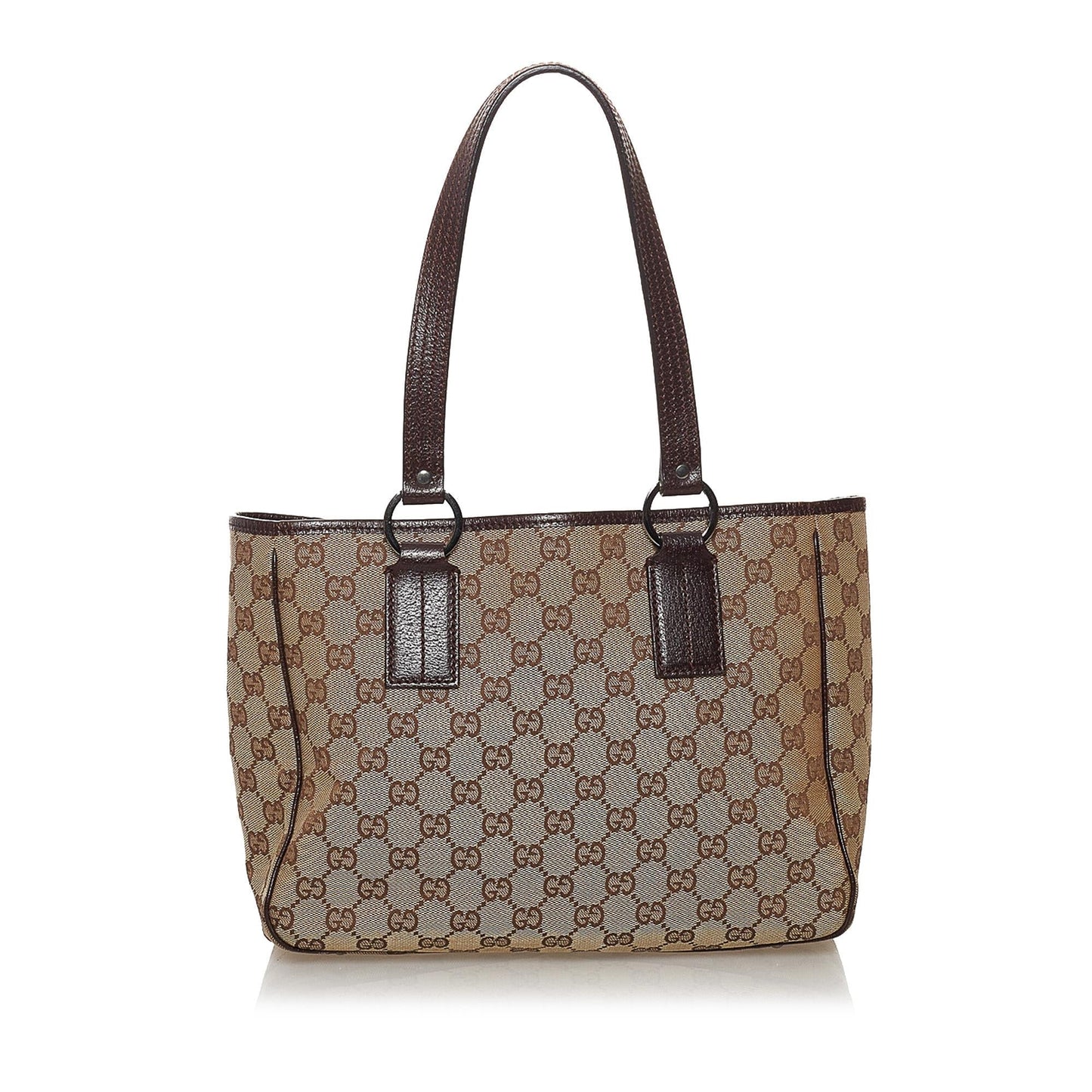 Gucci GG SHG Canvas Brown Tote Bag 35