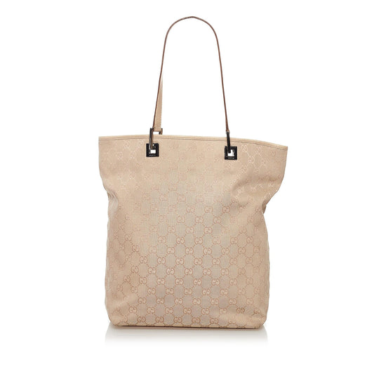 Gucci GG SHG Canvas Brown Tote Bag 37