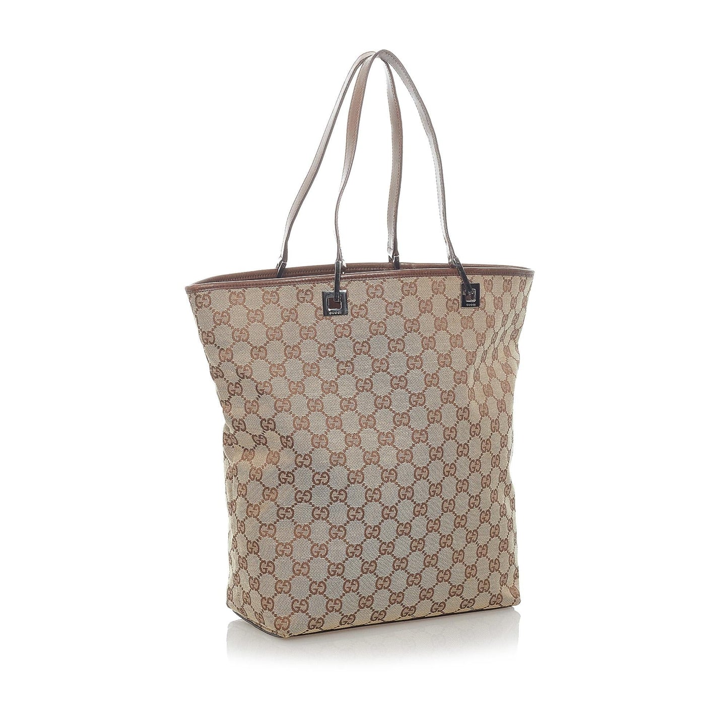 Gucci GG SHG Canvas Brown Tote Bag 38