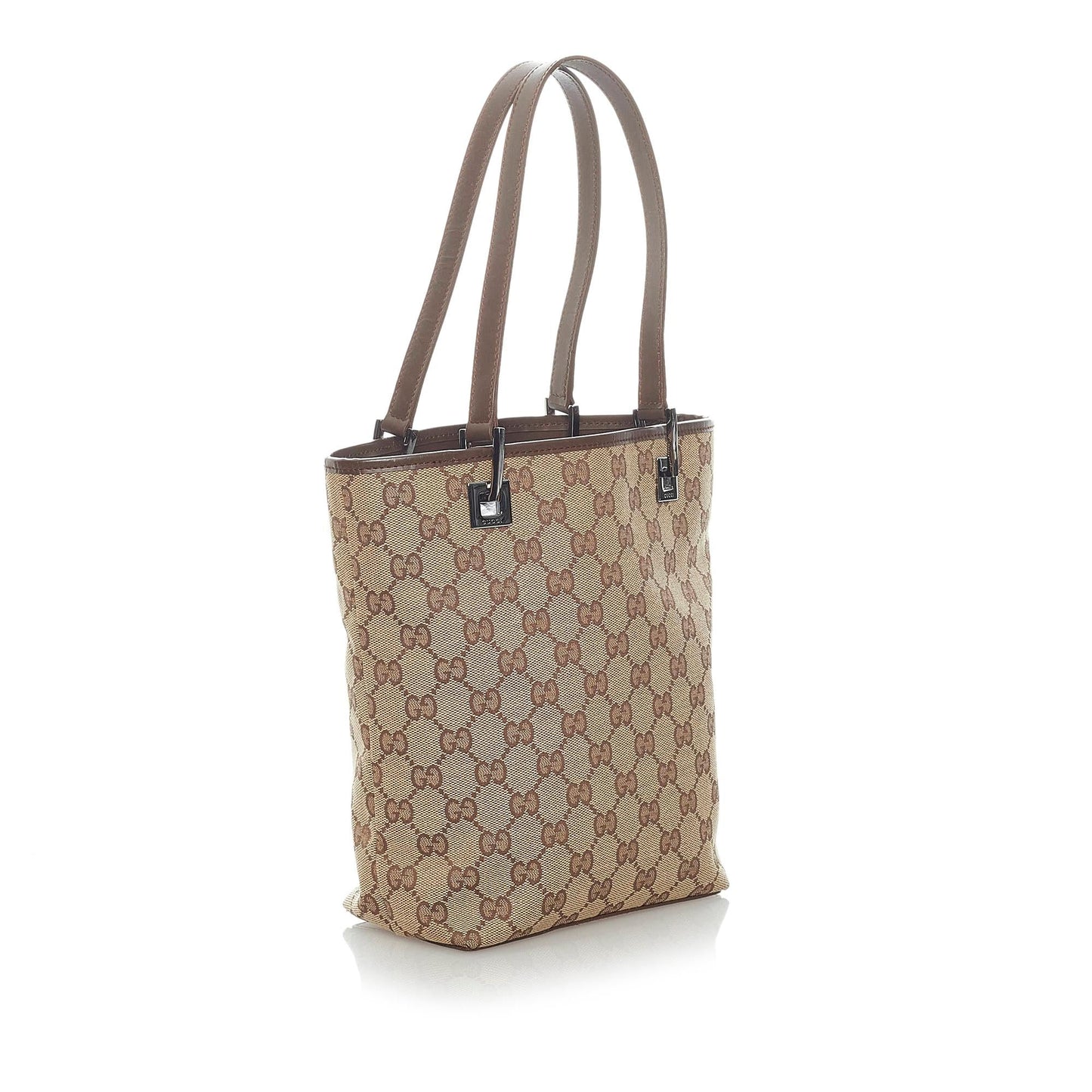 Gucci GG SHG Canvas Brown Tote Bag 39
