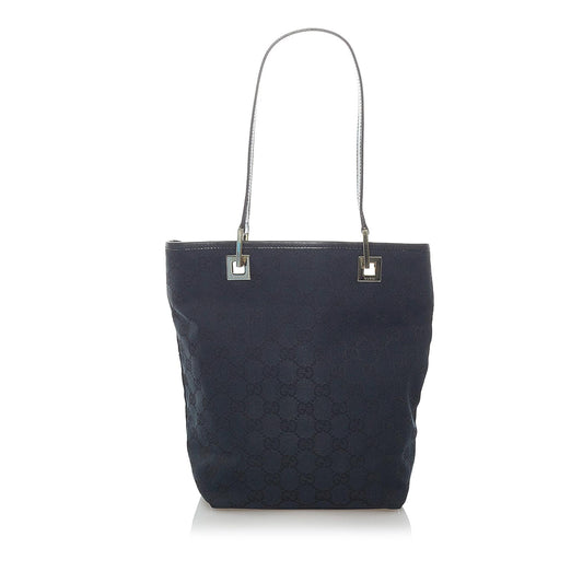 Gucci GG SHG Canvas Black Tote Bag 21