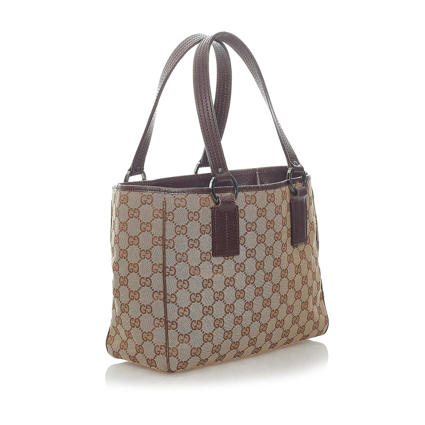 Gucci GG SHG Canvas Brown Tote Bag 42