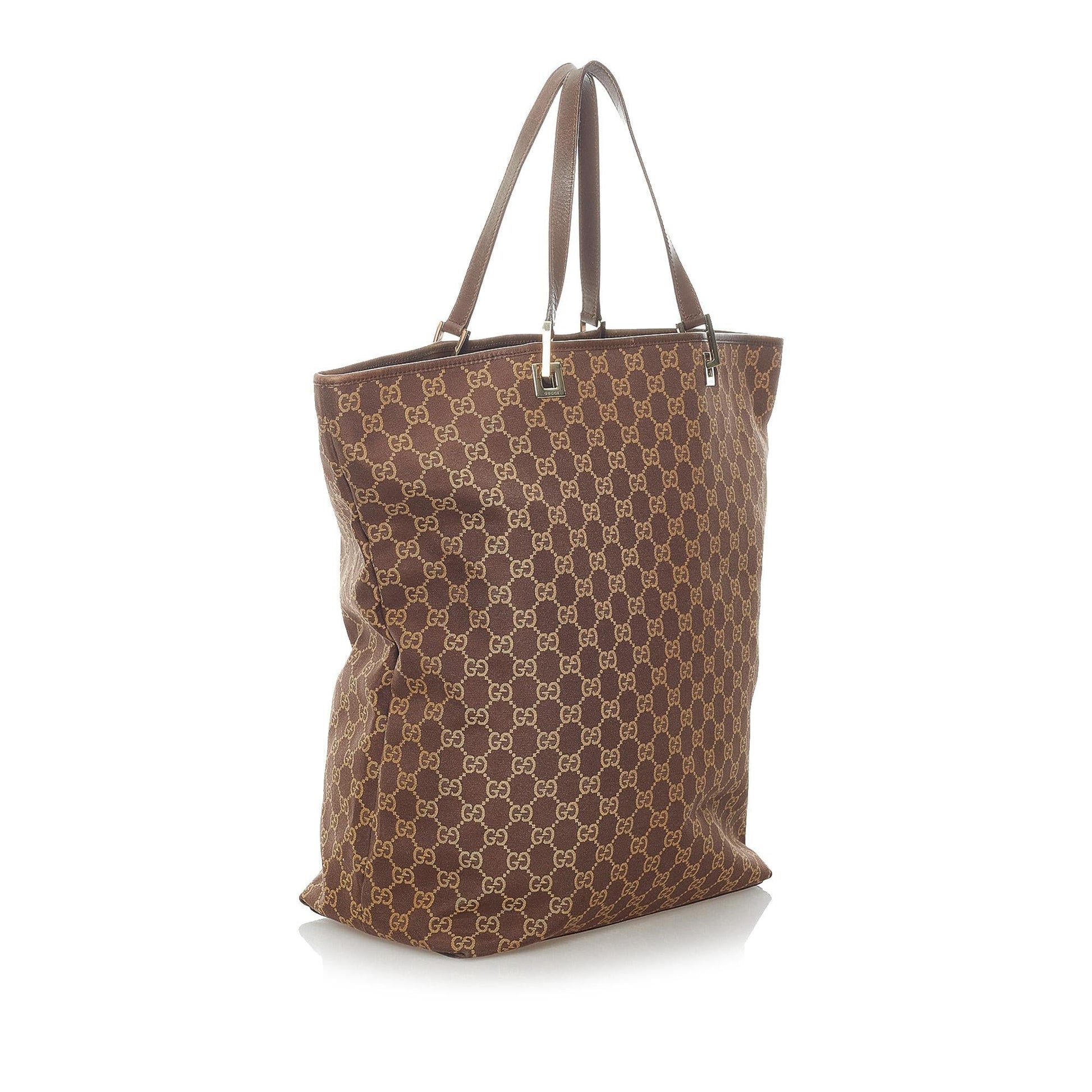 Gucci GG SHG Canvas Brown Tote Bag 41
