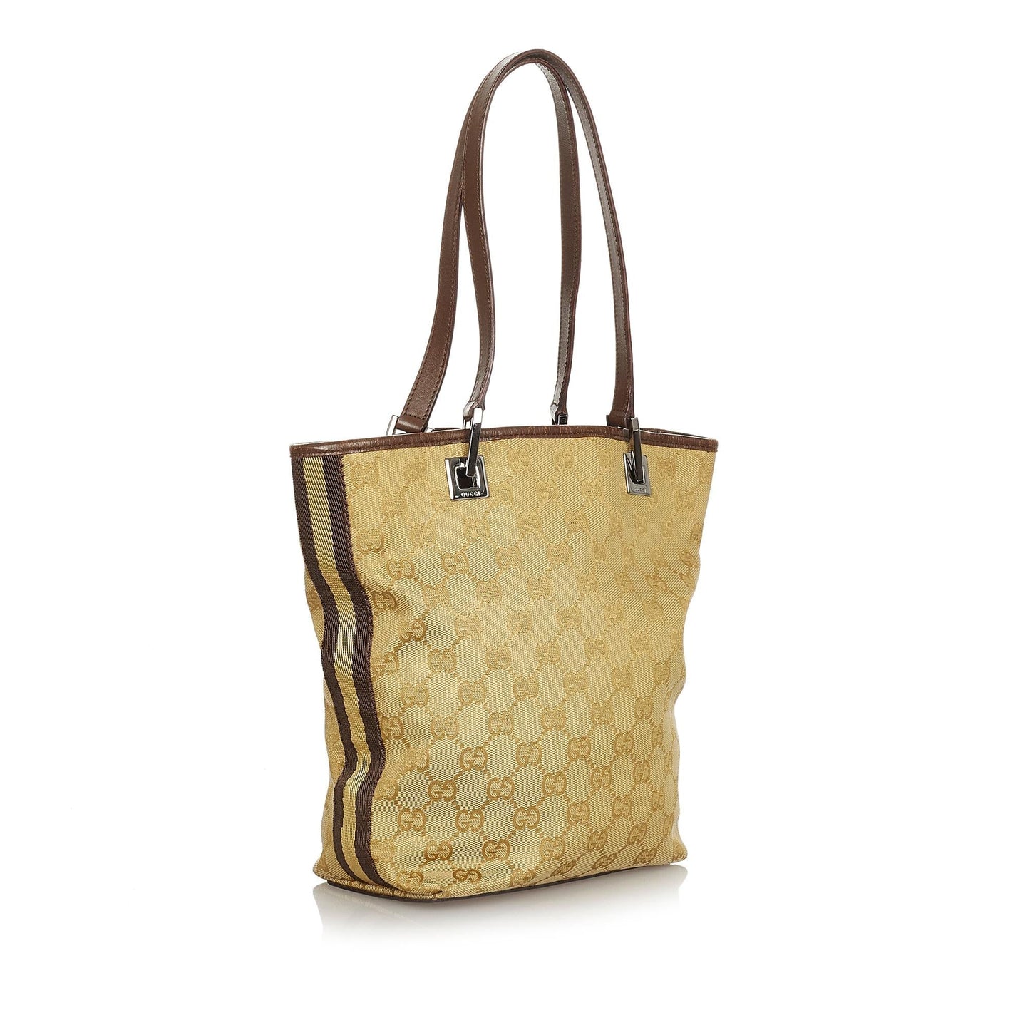 Gucci GG SHG Canvas Brown Tote Bag 43