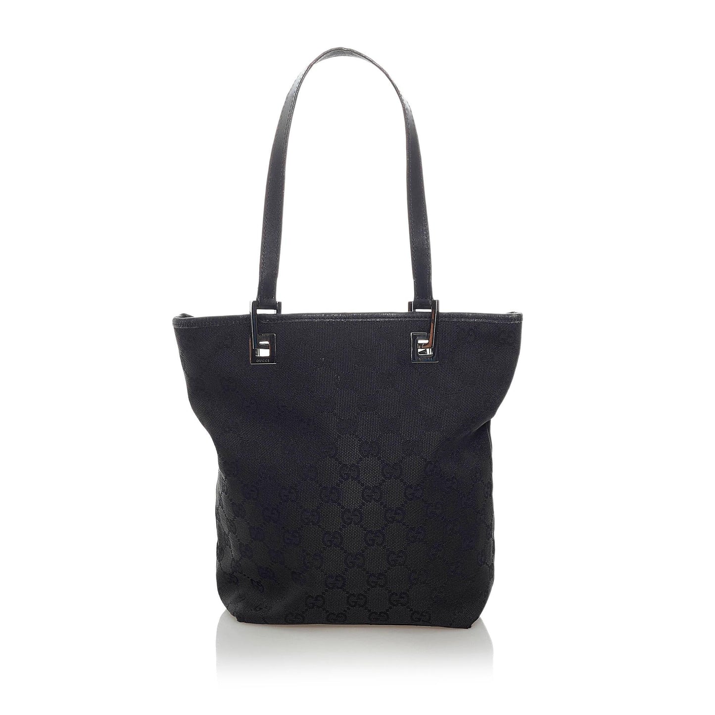 Gucci GG SHG Canvas Black Tote Bag 22