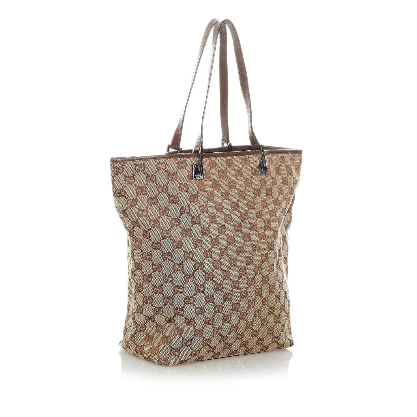 Gucci GG SHG Canvas Brown Tote Bag 3