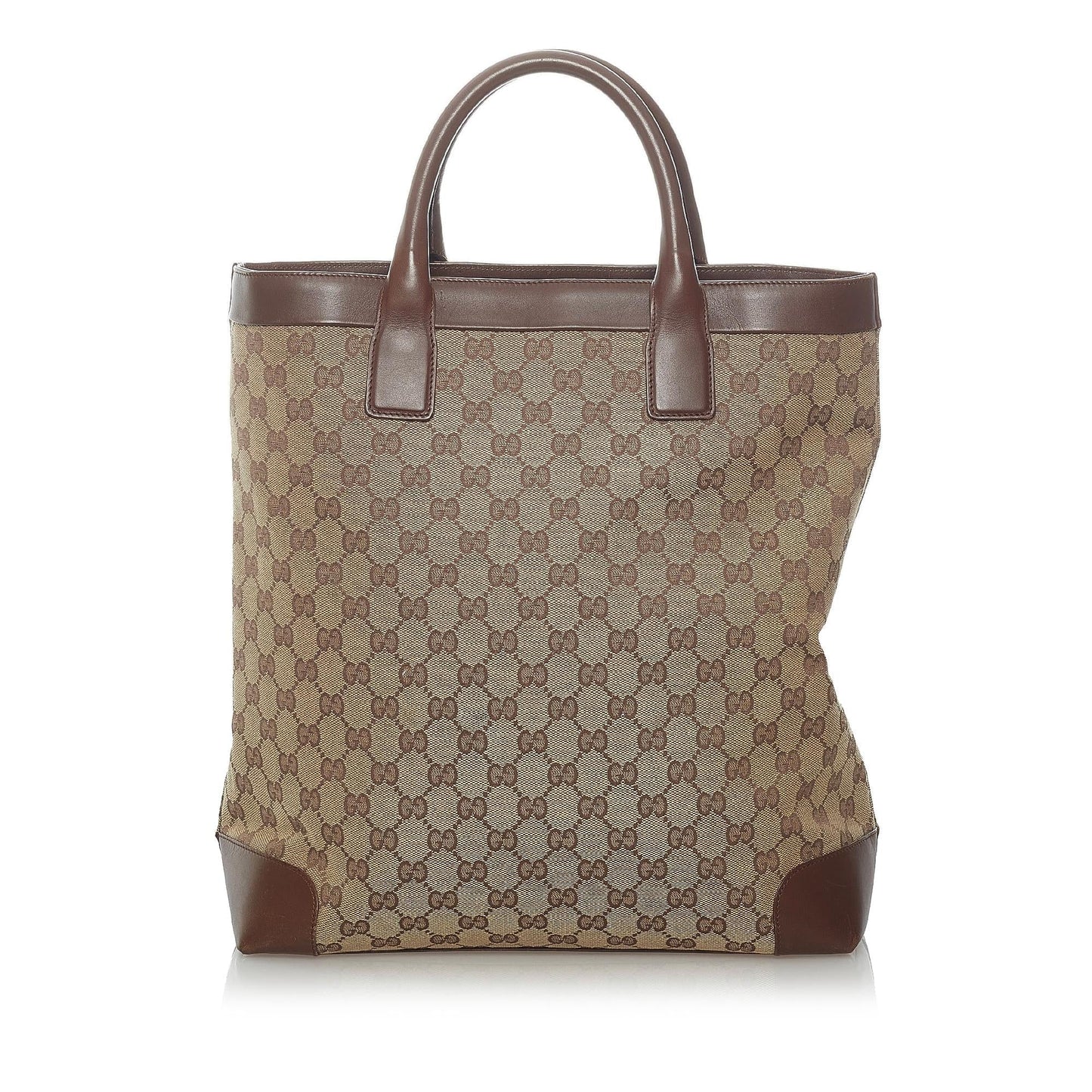 Gucci GG SHG Canvas Brown Tote Bag 5