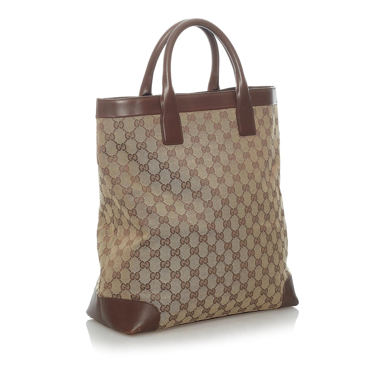 Gucci GG SHG Canvas Brown Tote Bag 5