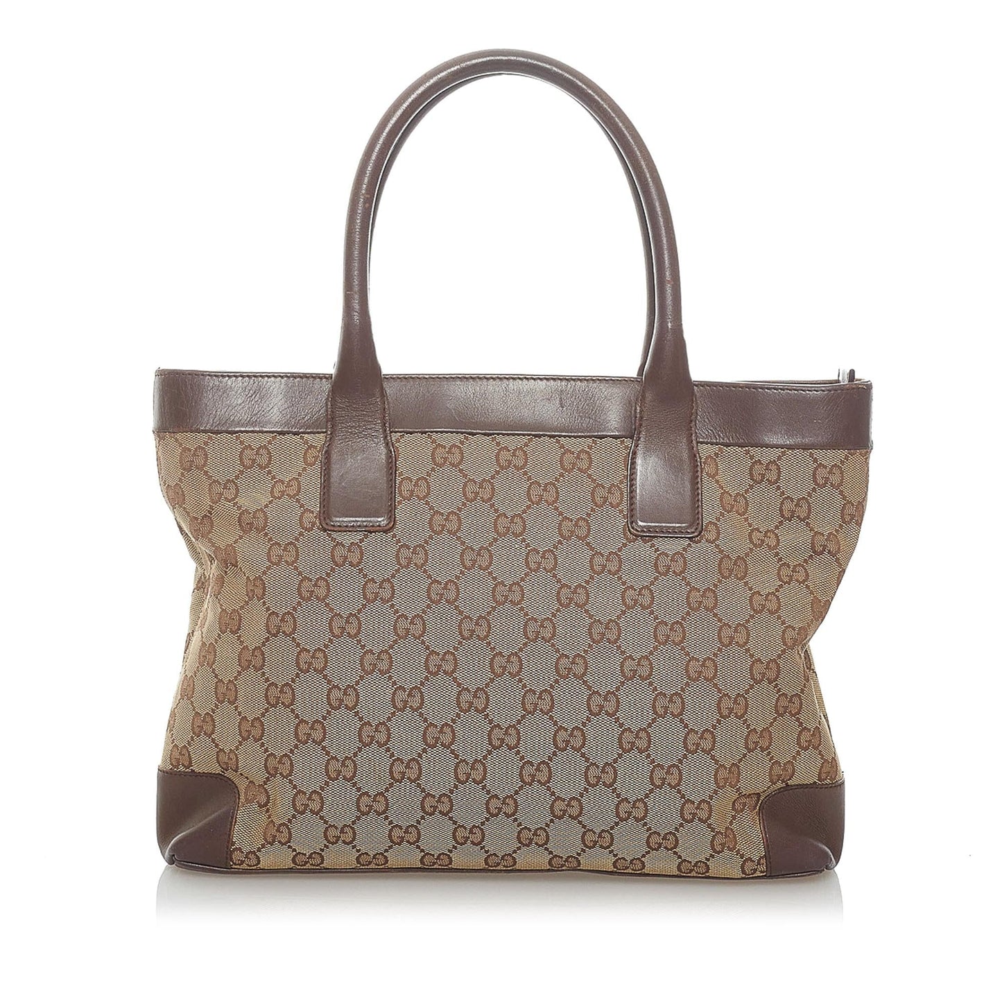 Gucci GG SHG Canvas Brown Tote Bag 6