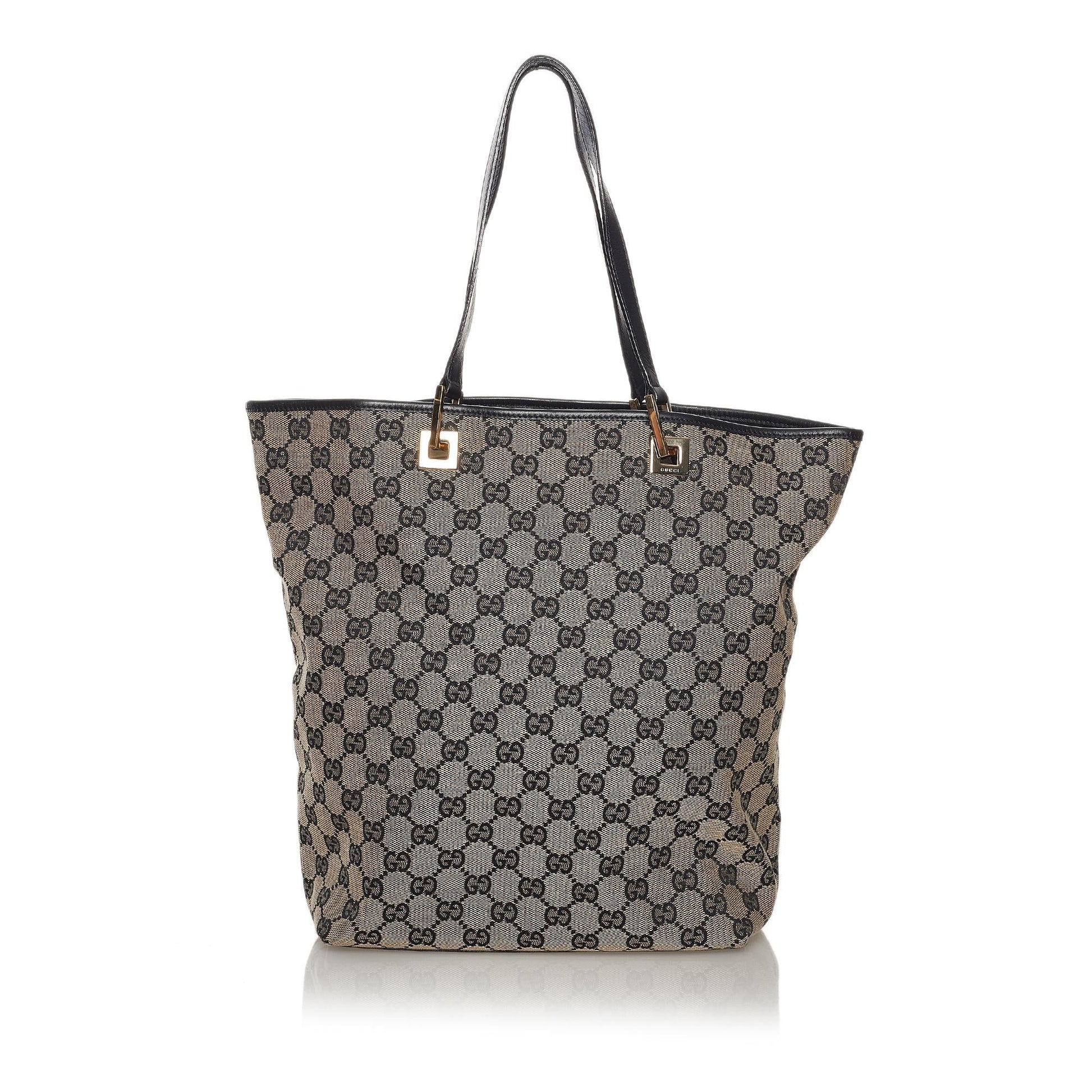 Gucci GG SHG Canvas Grey Tote Bag