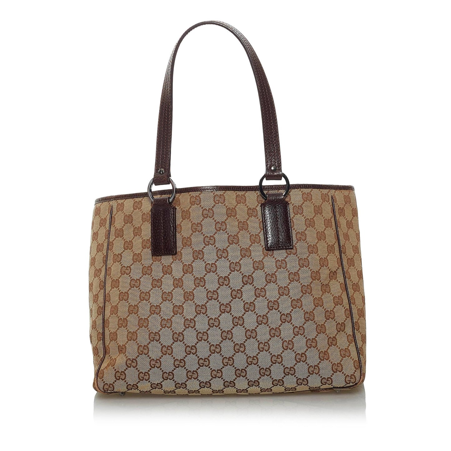 Gucci GG SHG Canvas Brown Tote Bag 9