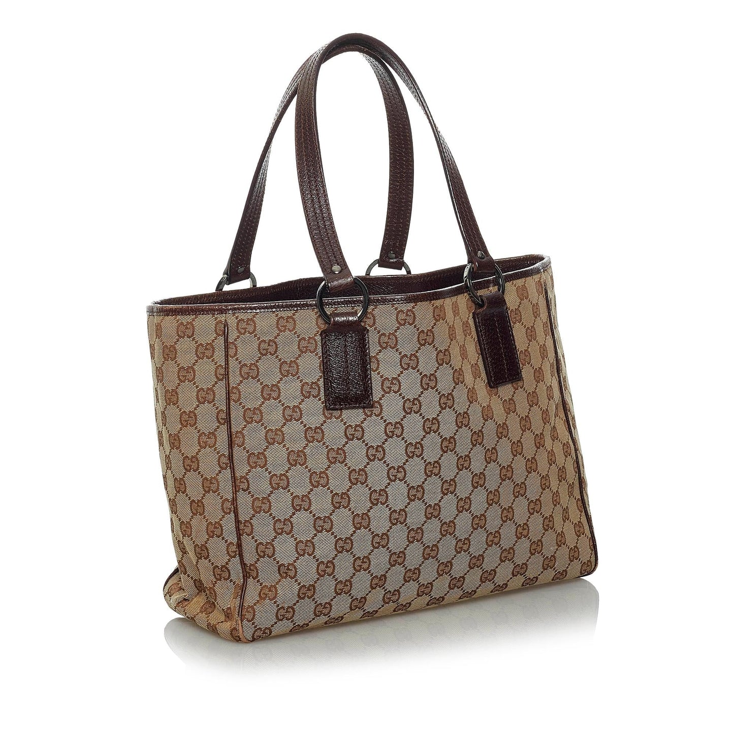 Gucci GG SHG Canvas Brown Tote Bag 9