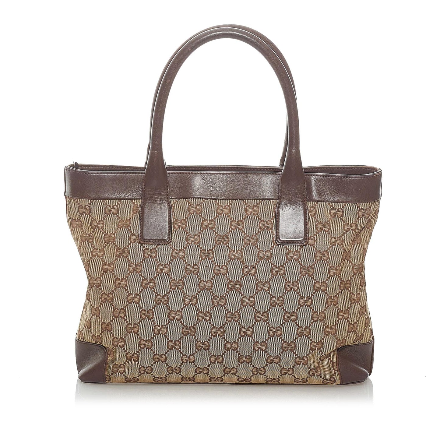Gucci GG SHG Canvas Brown Tote Bag 13