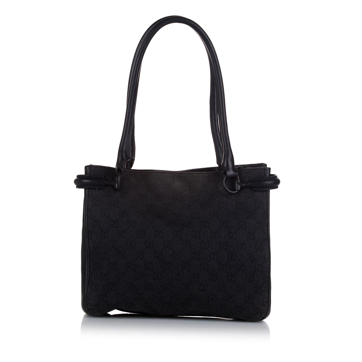 Gucci GG SHG Canvas Black Tote Bag 10