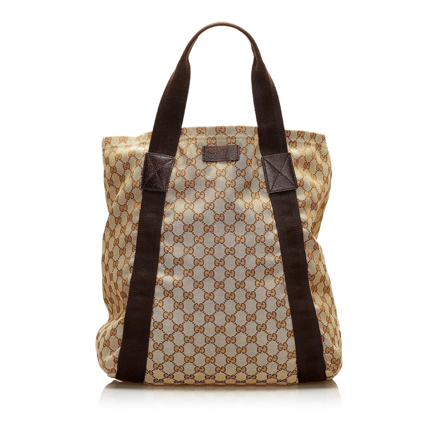 Gucci GG SHG Canvas Brown Tote Bag 21