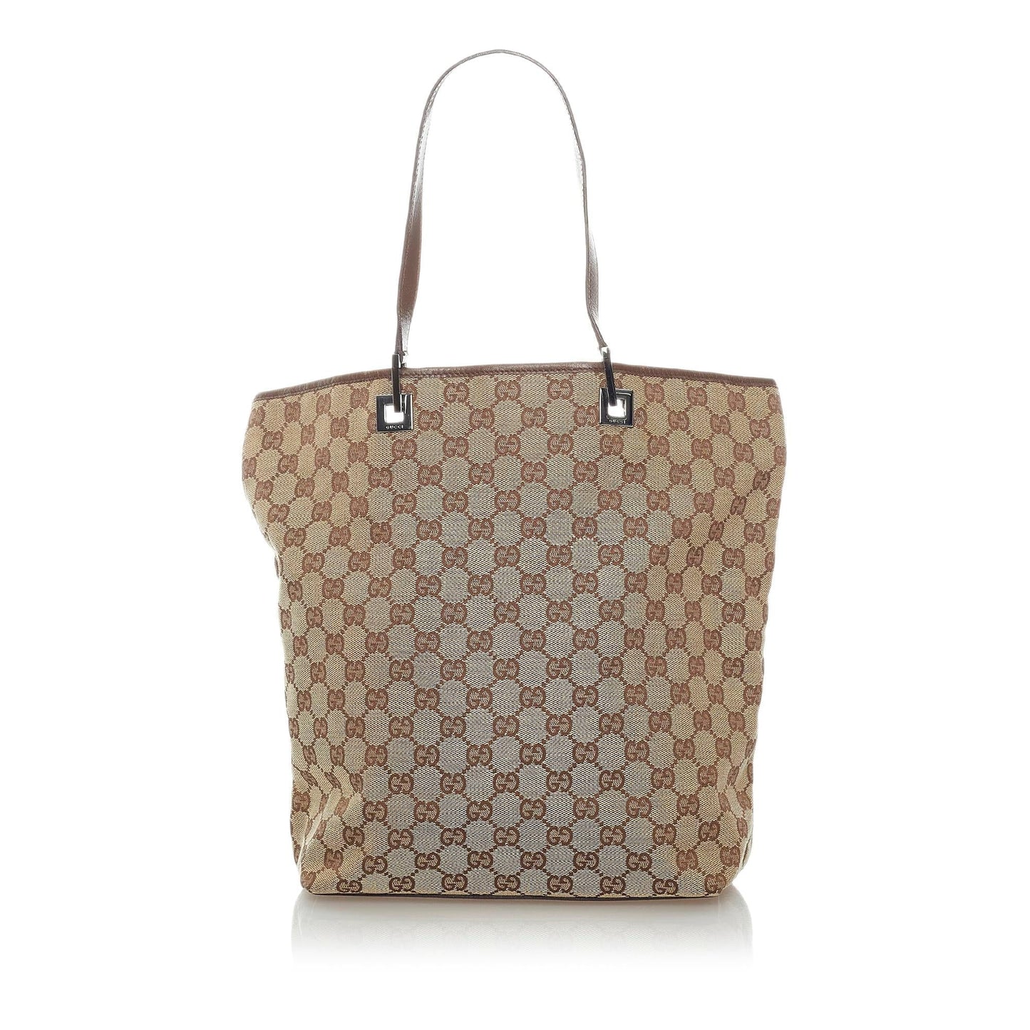 Gucci GG SHG Canvas Brown Tote Bag 23