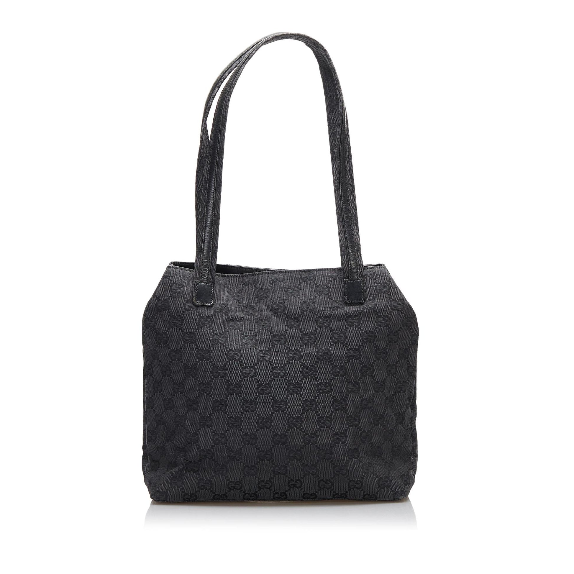 Gucci GG SHG-qJ4bYX Canvas Black Tote Bag